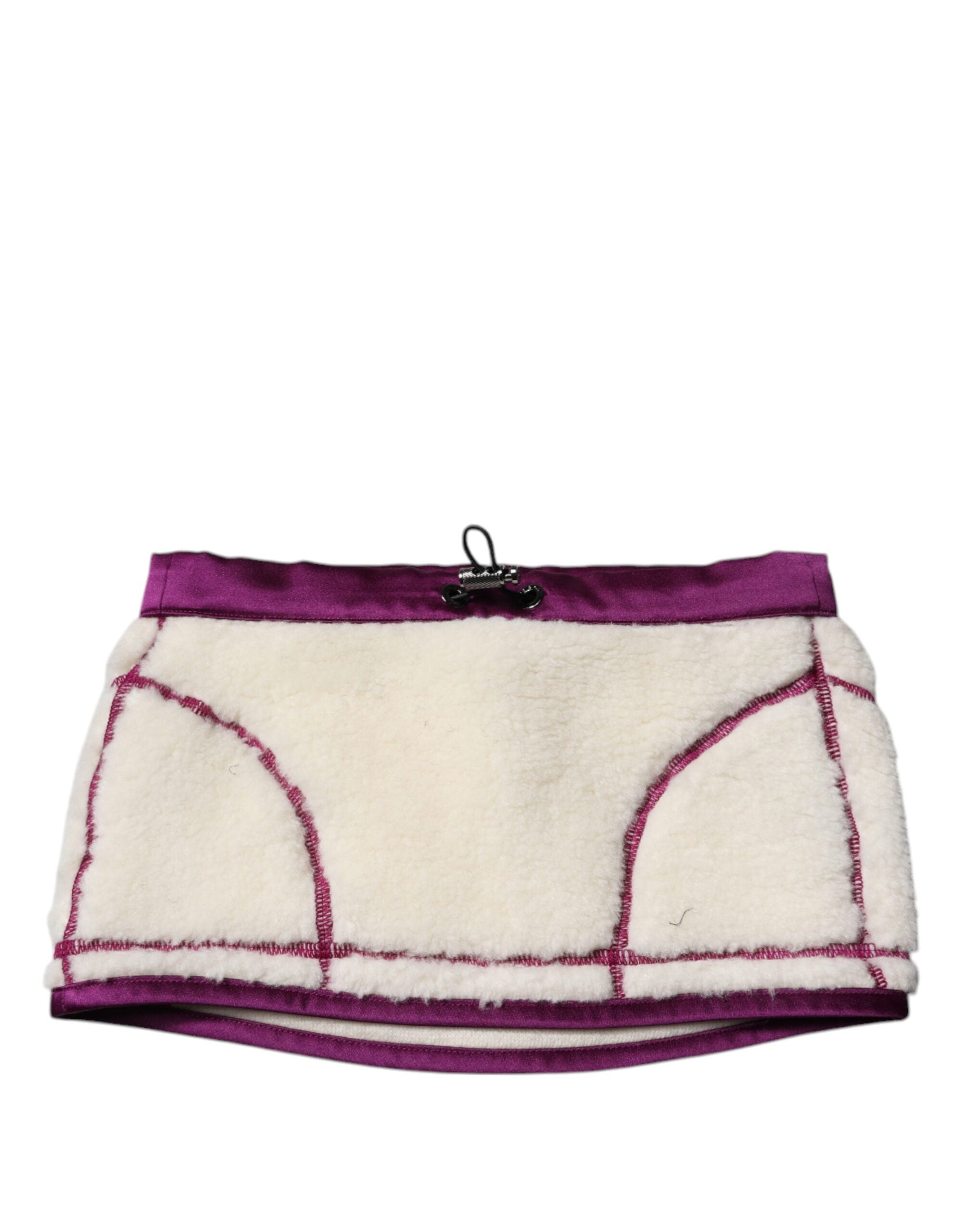 Dolce & Gabbana Cashmere Fleece Neck Warmer Purple Scarf Glam Steals