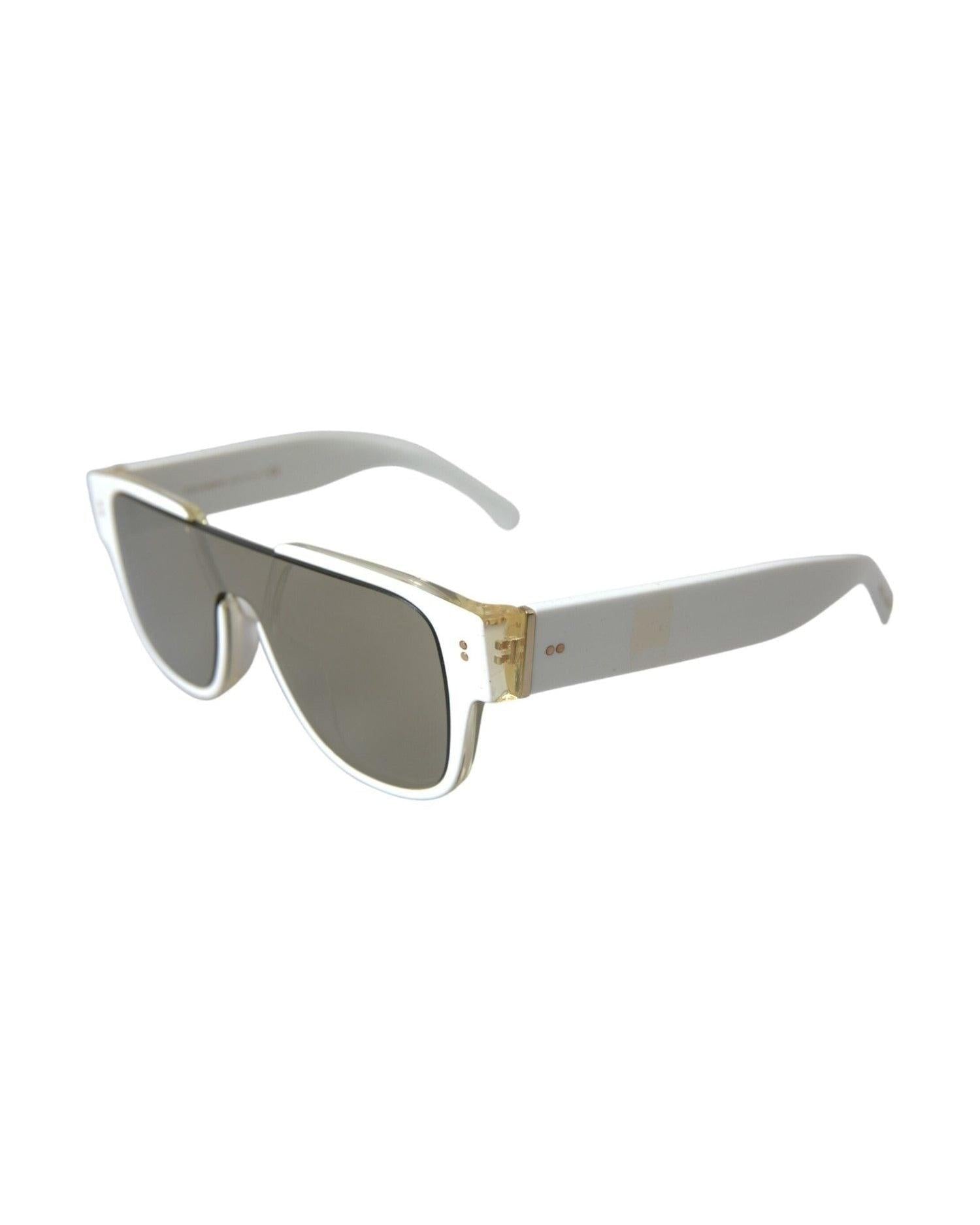 Dolce & Gabbana Chic Acetate Designer White Sunglasses Sunglasses