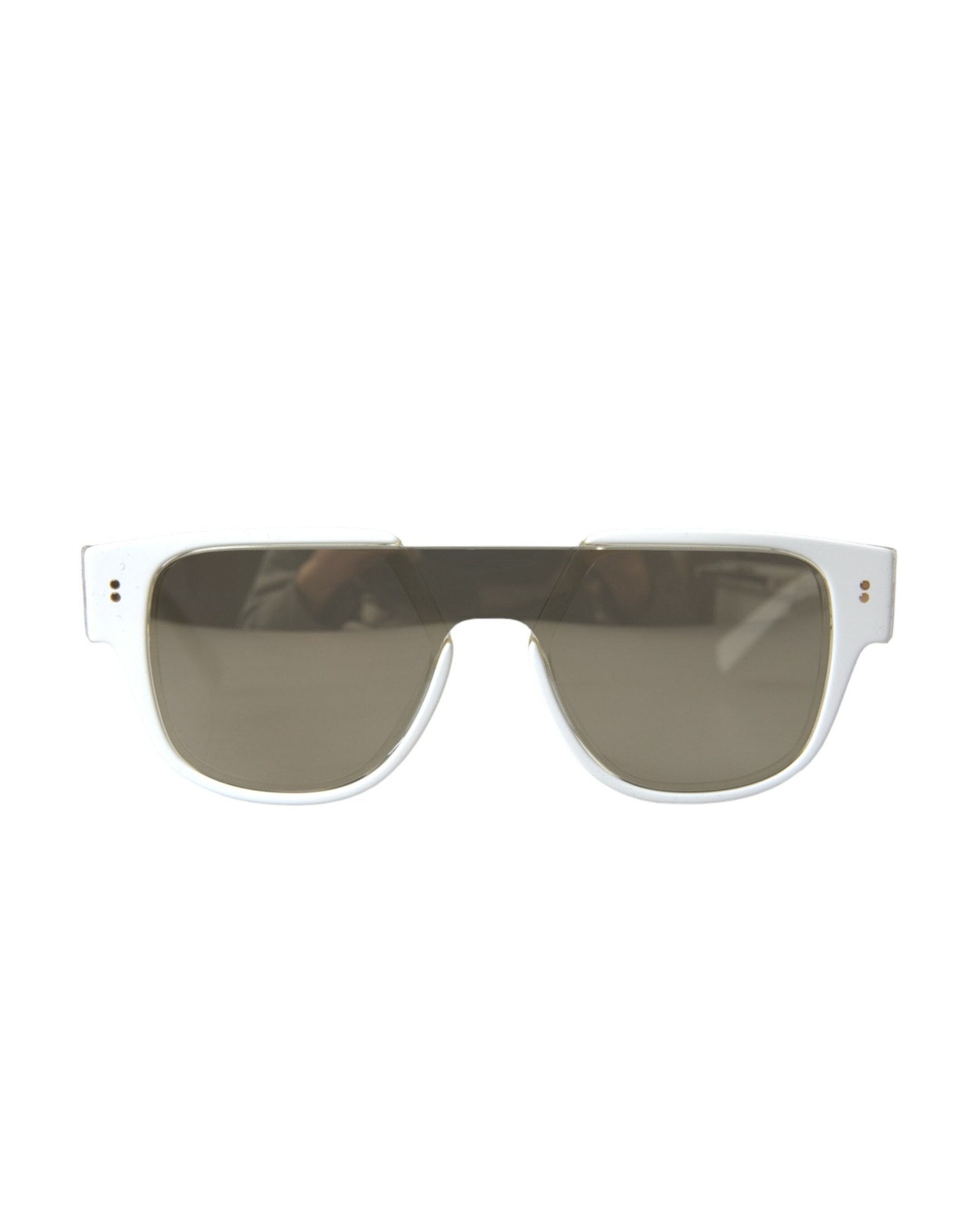 Dolce & Gabbana Chic Acetate Designer White Sunglasses Glam Steals