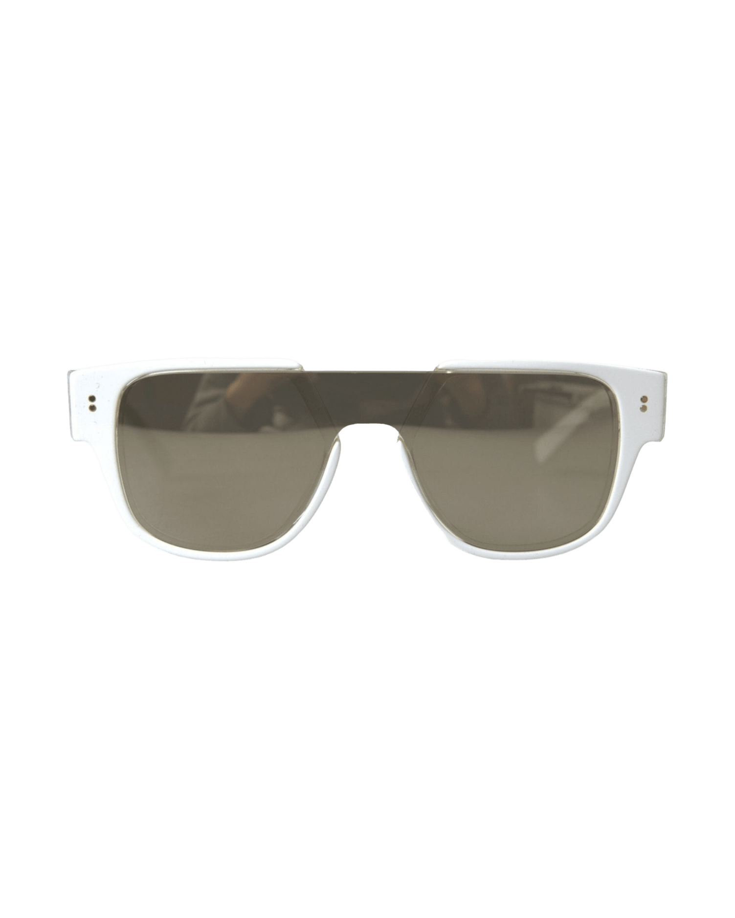 Dolce & Gabbana Chic Acetate Designer White Sunglasses Glam Steals