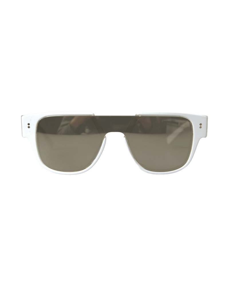 Dolce & Gabbana Chic Acetate Designer White Sunglasses Glam Steals