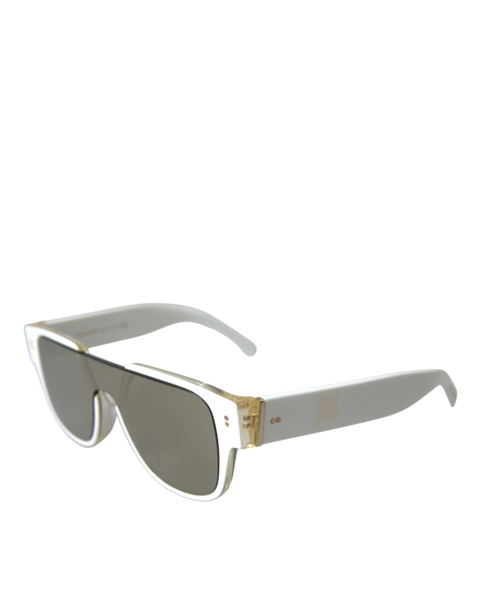 Dolce & Gabbana Chic Acetate Designer White Sunglasses Glam Steals