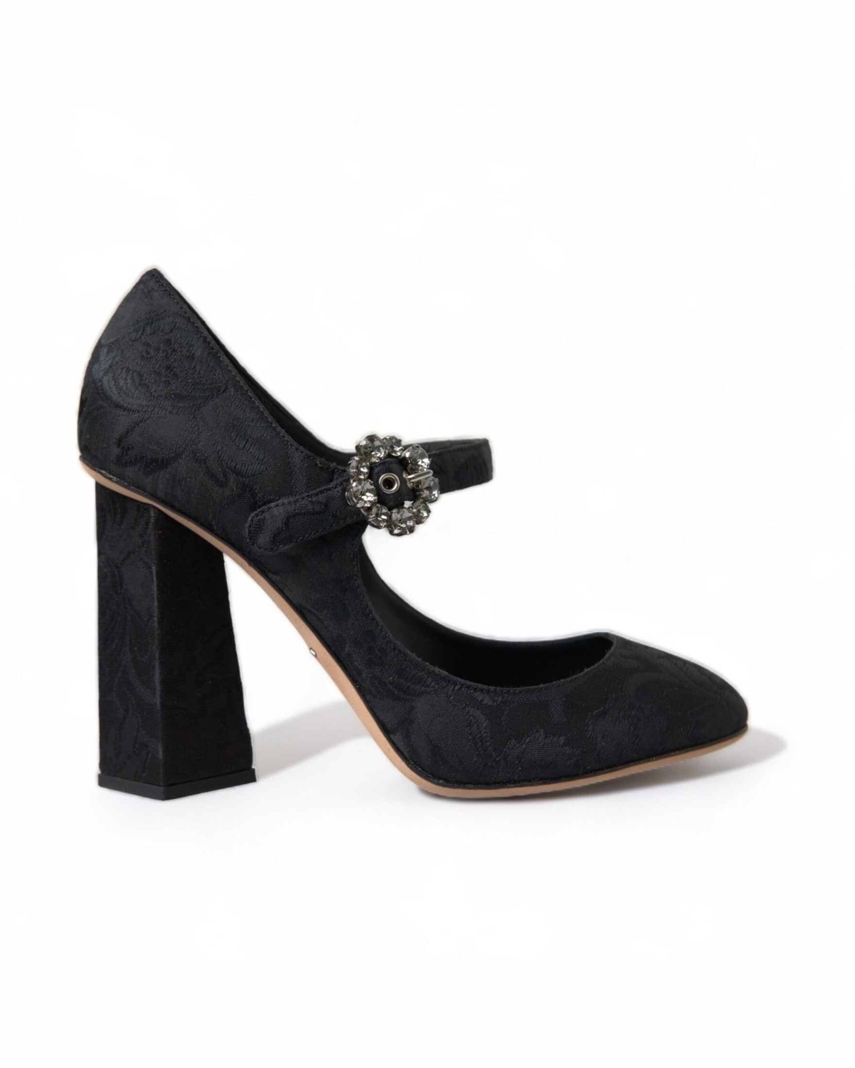 Dolce & Gabbana Chic Brocade Mary Janes Black Pumps Glam Steals