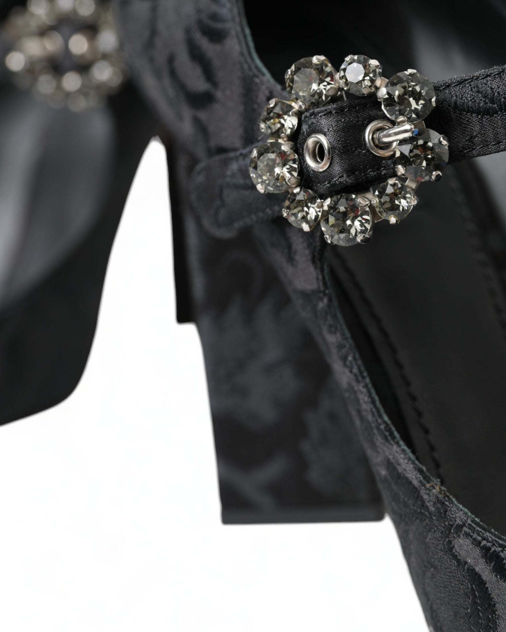Dolce & Gabbana Chic Brocade Mary Janes Black Pumps Glam Steals