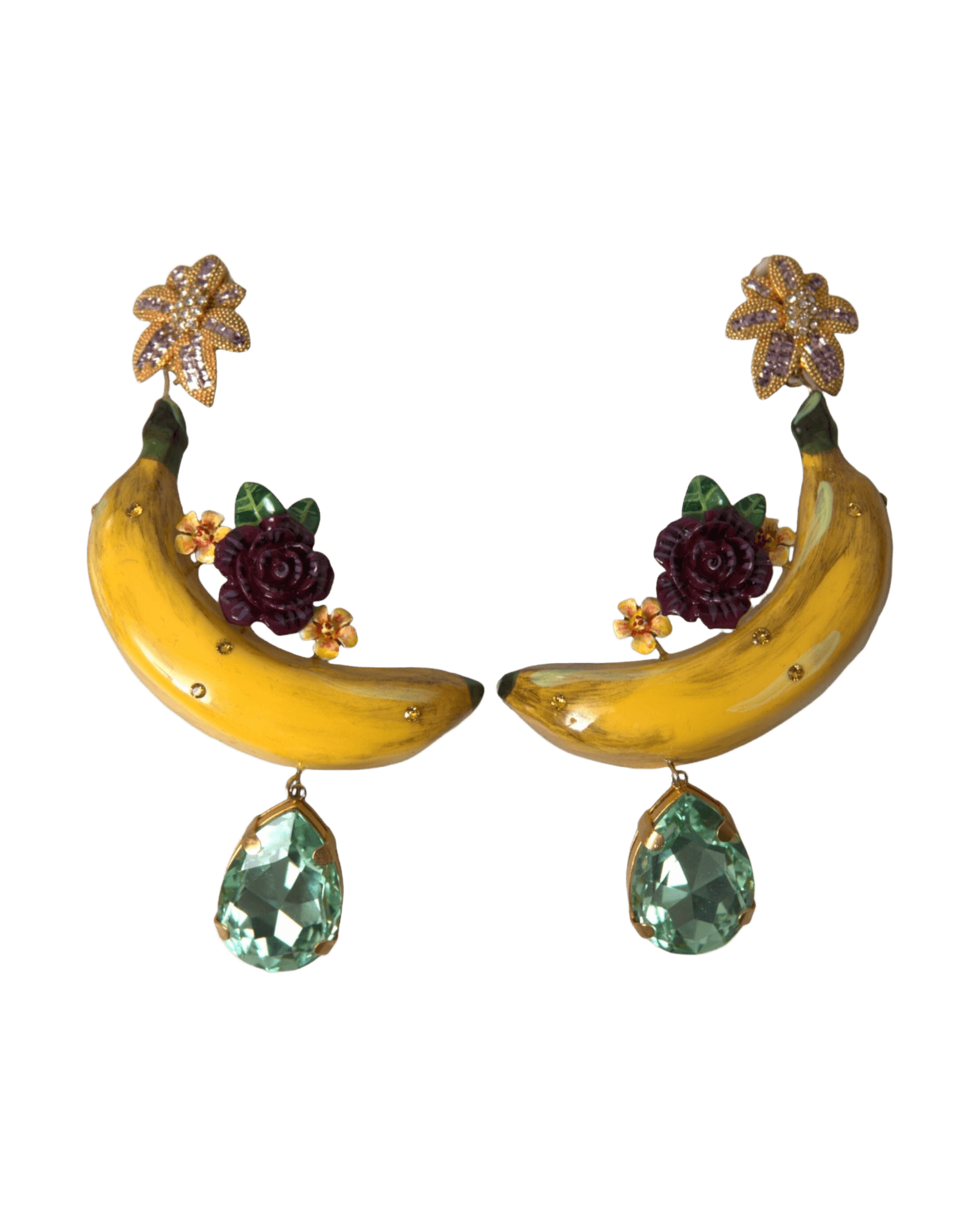 Dolce & Gabbana Chic Clip-On Banana Dangle Earrings Glam Steals