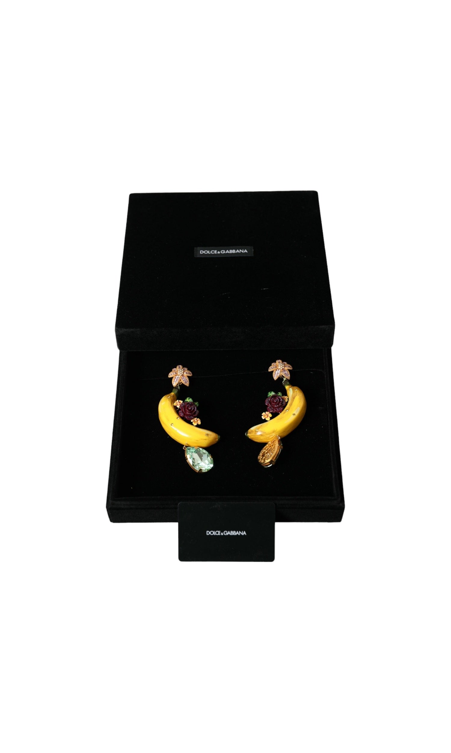 Dolce & Gabbana Chic Clip-On Banana Dangle Earrings Glam Steals