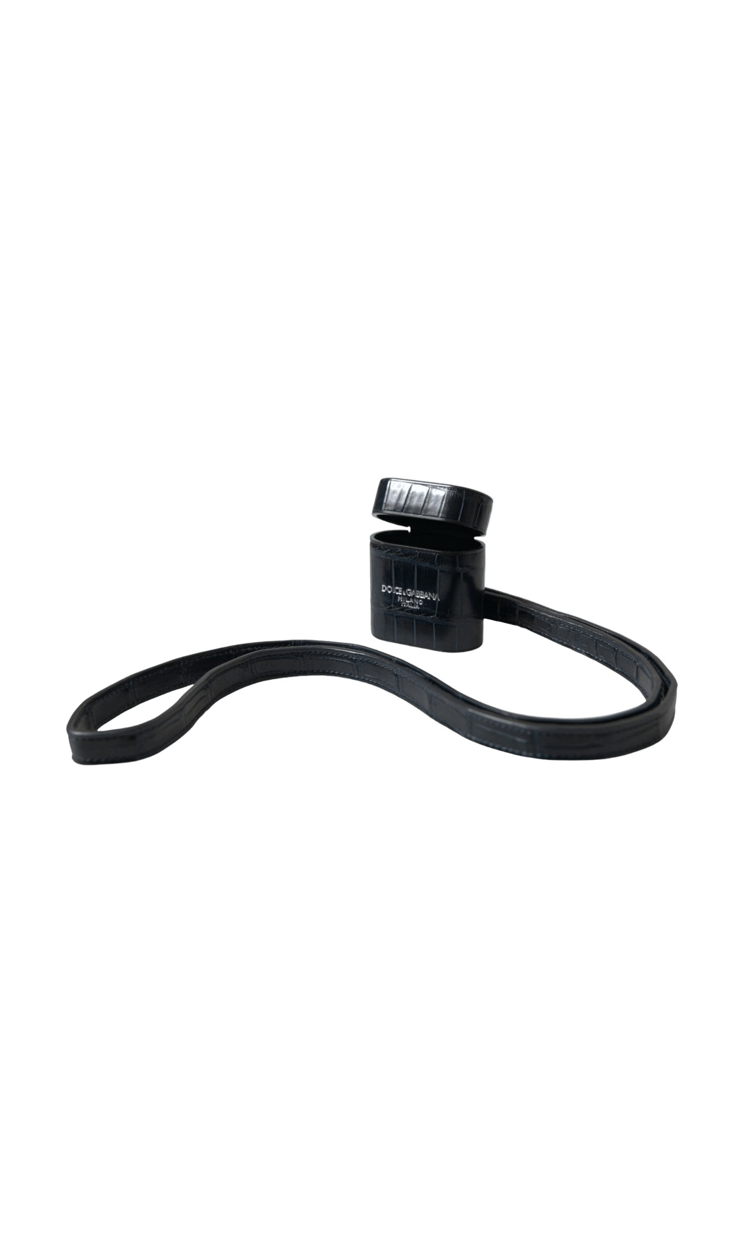 Dolce & Gabbana Chic Crocodile Leather Airpods Case Glam Steals