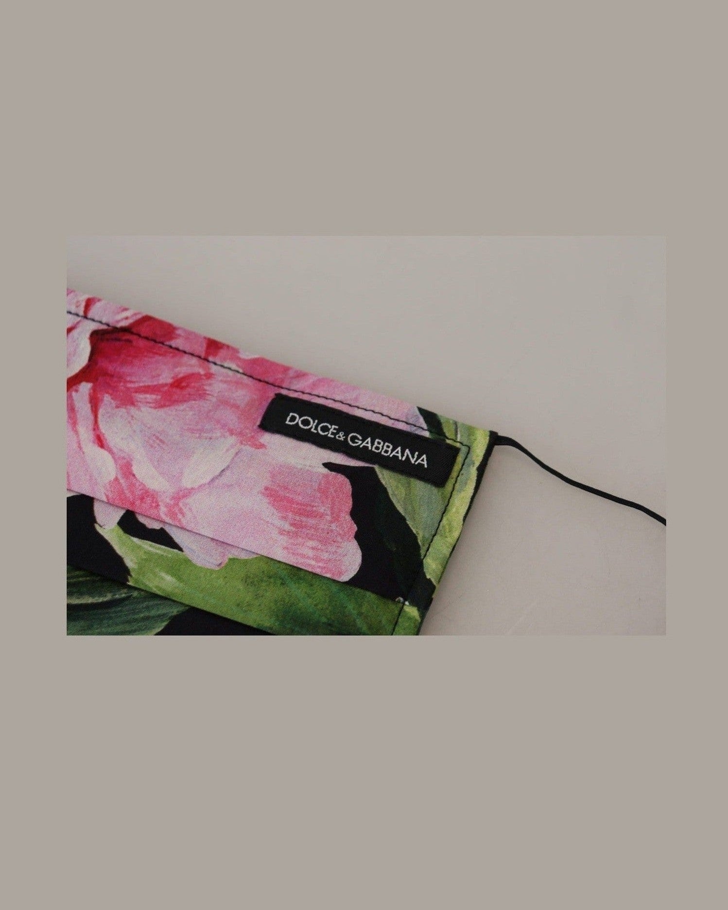 Dolce & Gabbana Chic Floral Cotton Face Mask Glam Steals