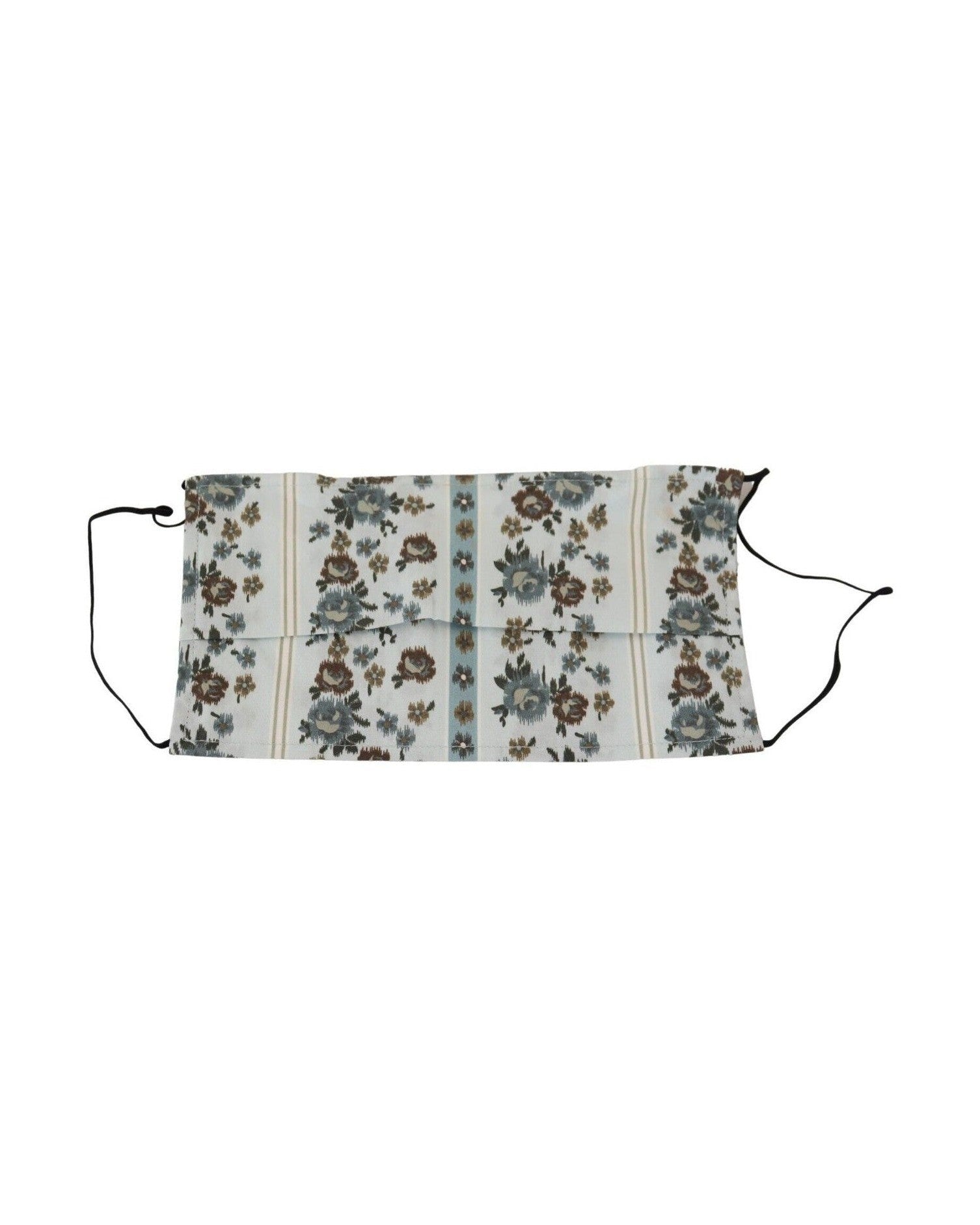 Dolce & Gabbana Chic Floral Pleated Cotton Face White Mask Glam Steals