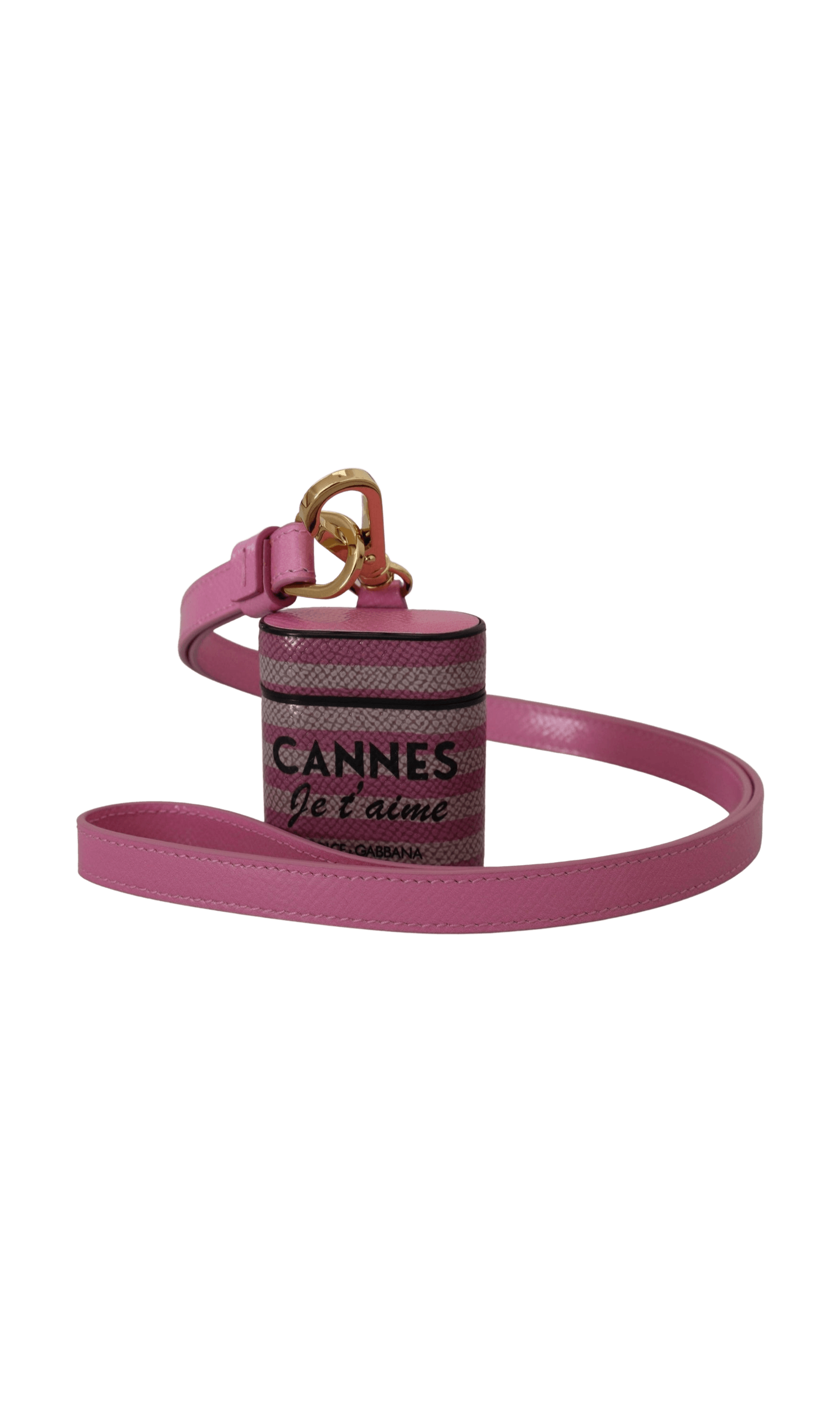 Dolce & Gabbana Chic Leather Airpods Pink Case Glam Steals