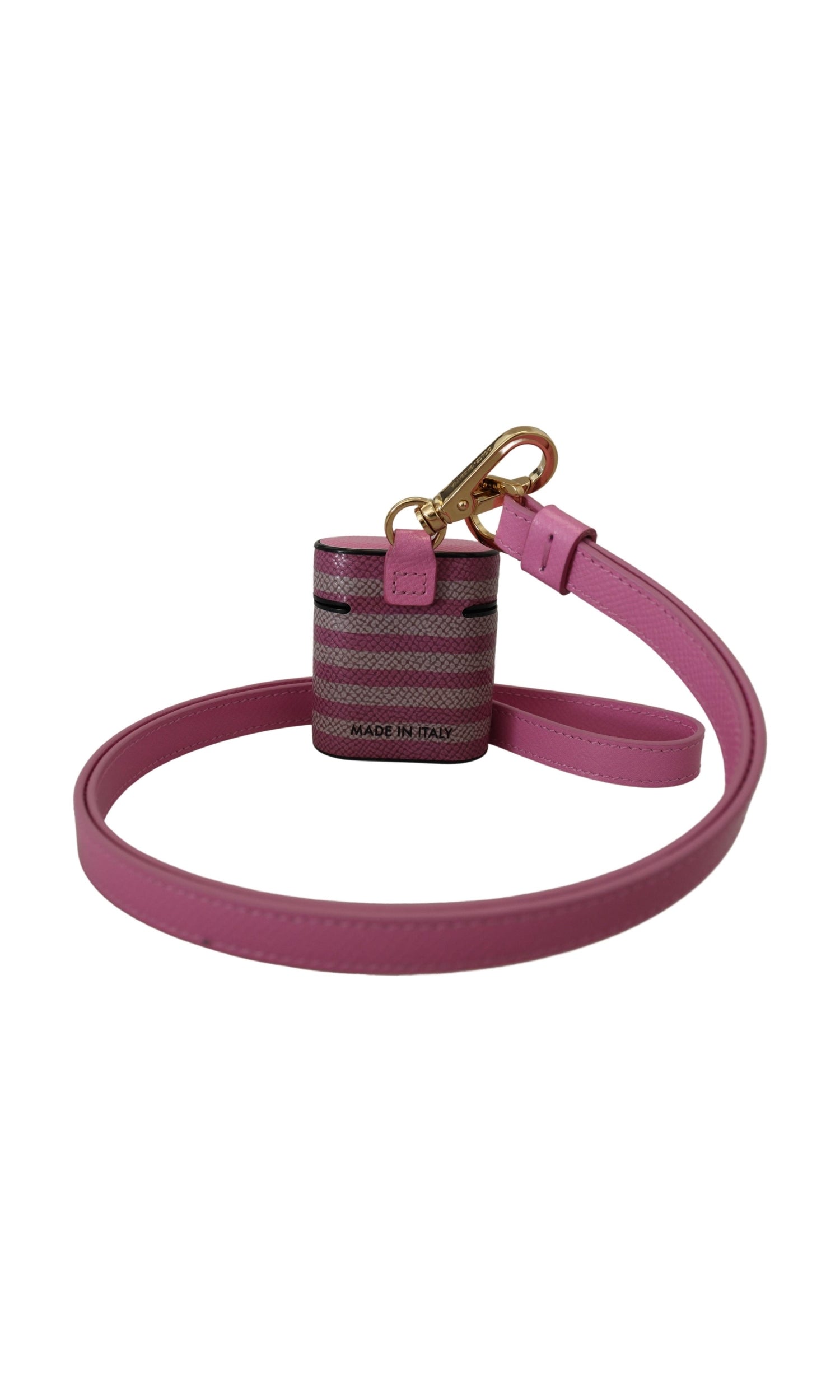 Dolce & Gabbana Chic Leather Airpods Pink Case Glam Steals