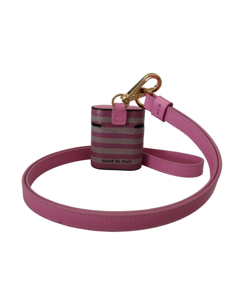 Dolce & Gabbana Chic Leather Airpods Pink Case Glam Steals