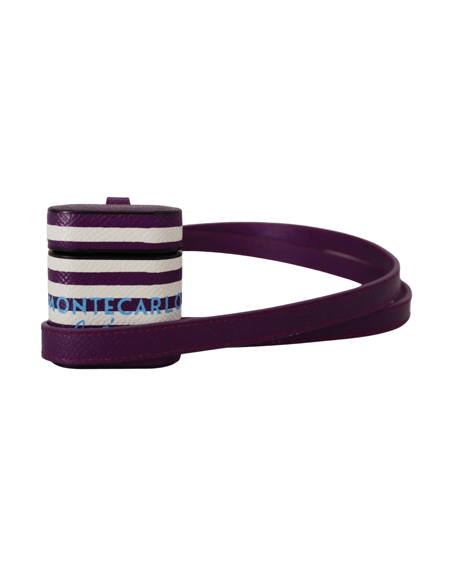 Dolce & Gabbana Chic Leather Airpods Purple Case Glam Steals