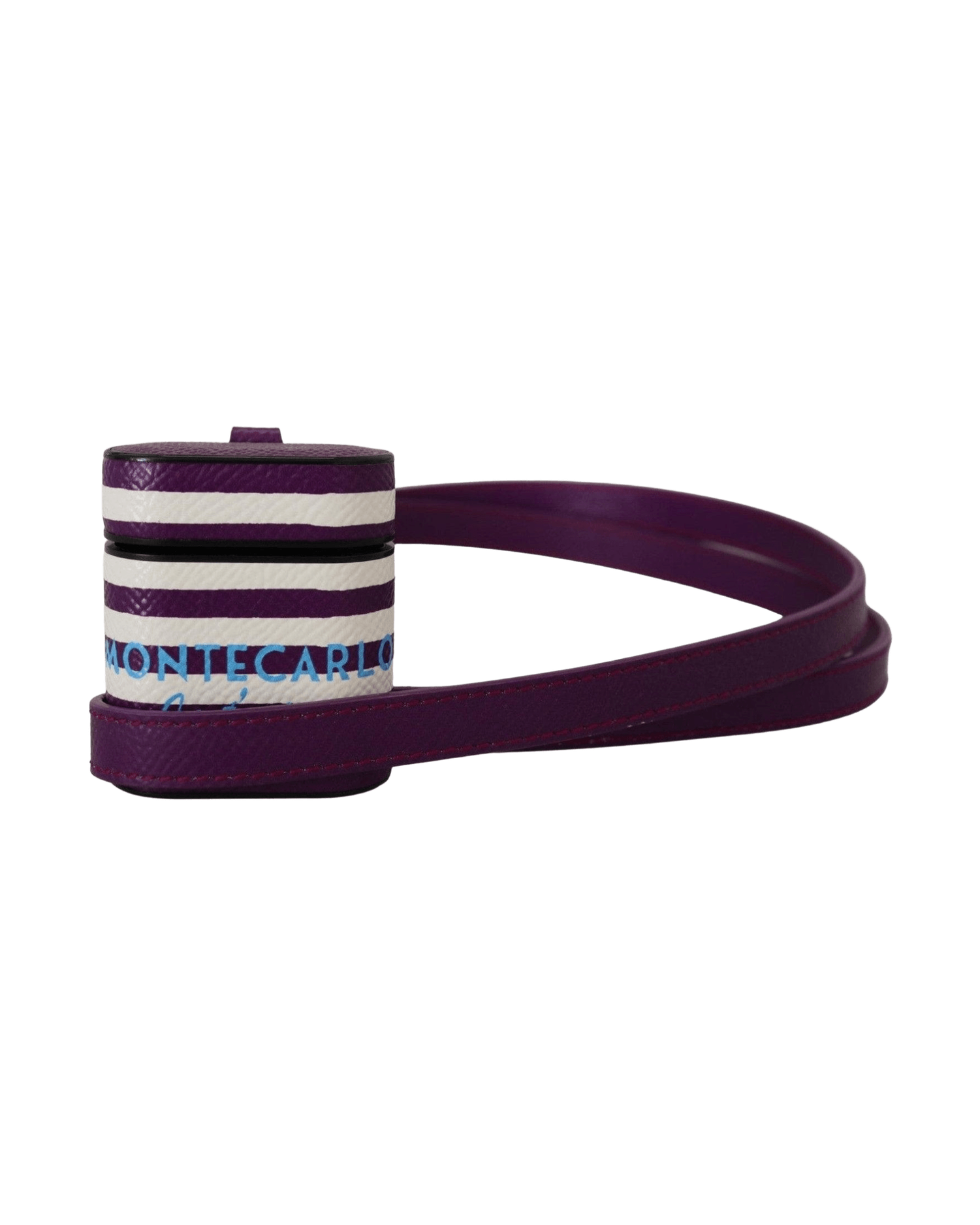 Dolce & Gabbana Chic Leather Airpods Purple Case Glam Steals
