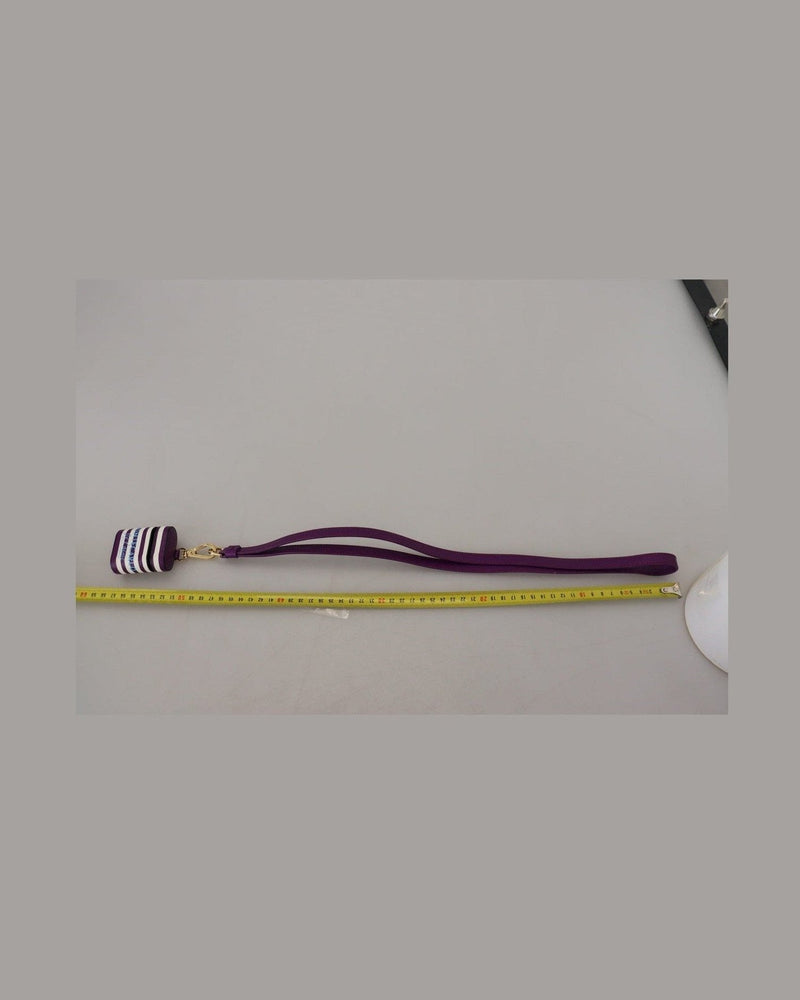 Dolce & Gabbana Chic Leather Airpods Purple Case Glam Steals