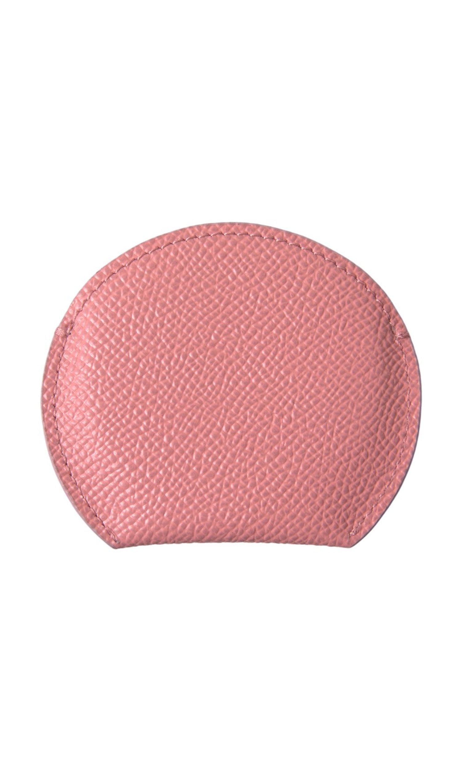 Dolce & Gabbana Chic Leather Hand Mirror Pink Holder Glam Steals