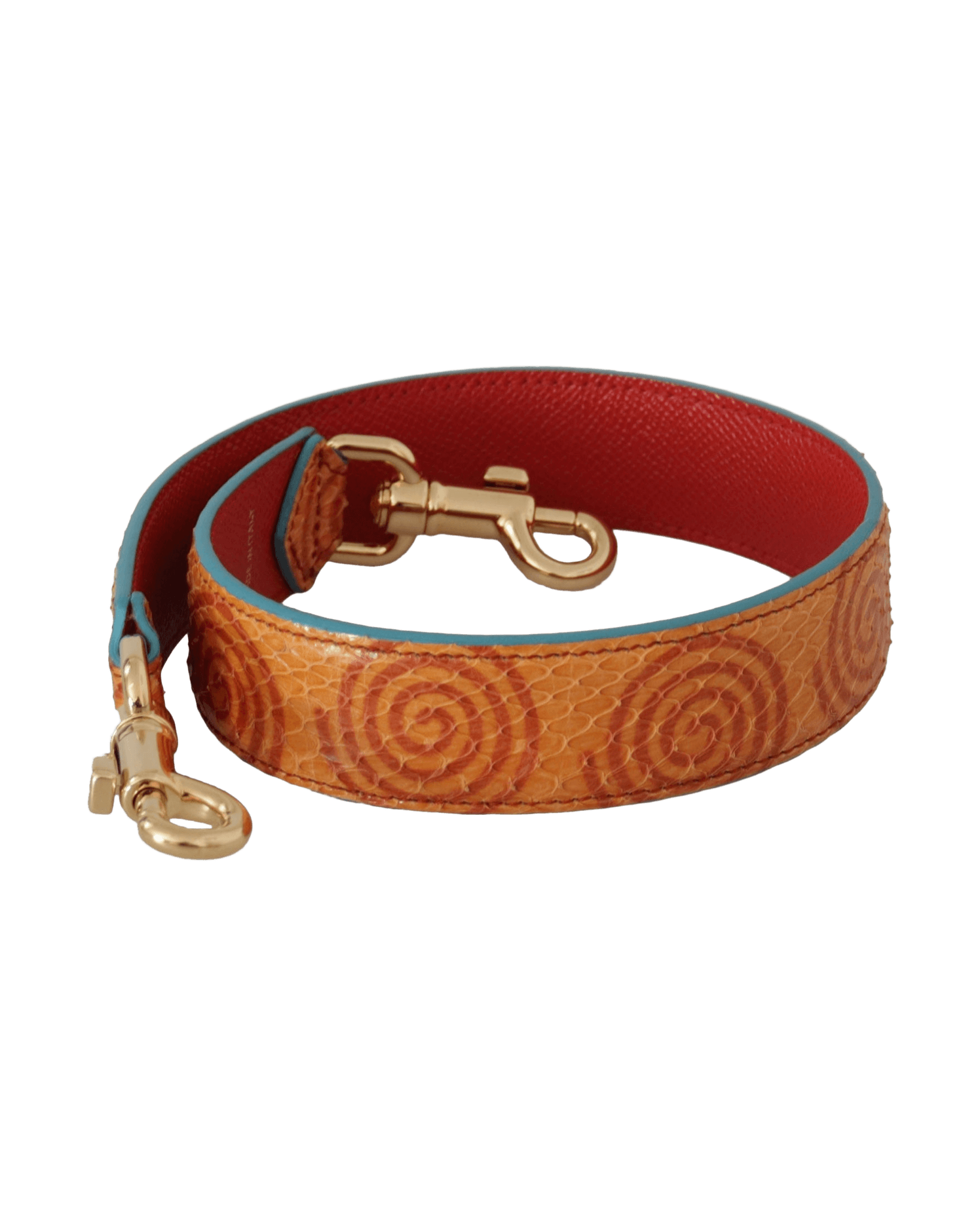 Dolce & Gabbana Chic Leather Shoulder Strap Orange Accessory Glam Steals