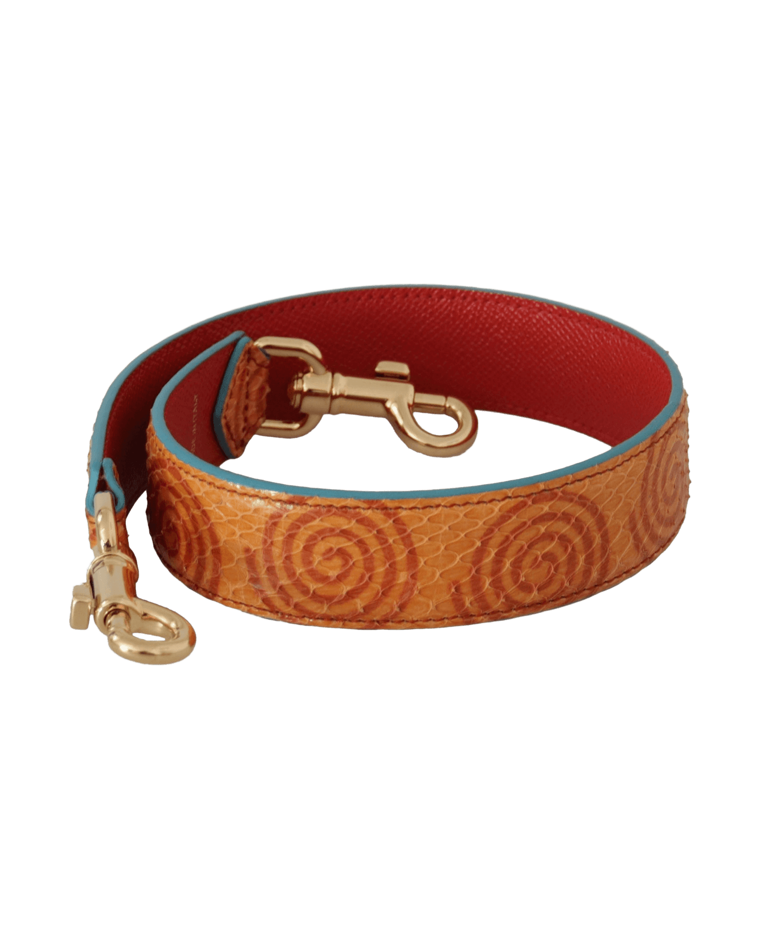 Dolce & Gabbana Chic Leather Shoulder Strap Orange Accessory Glam Steals