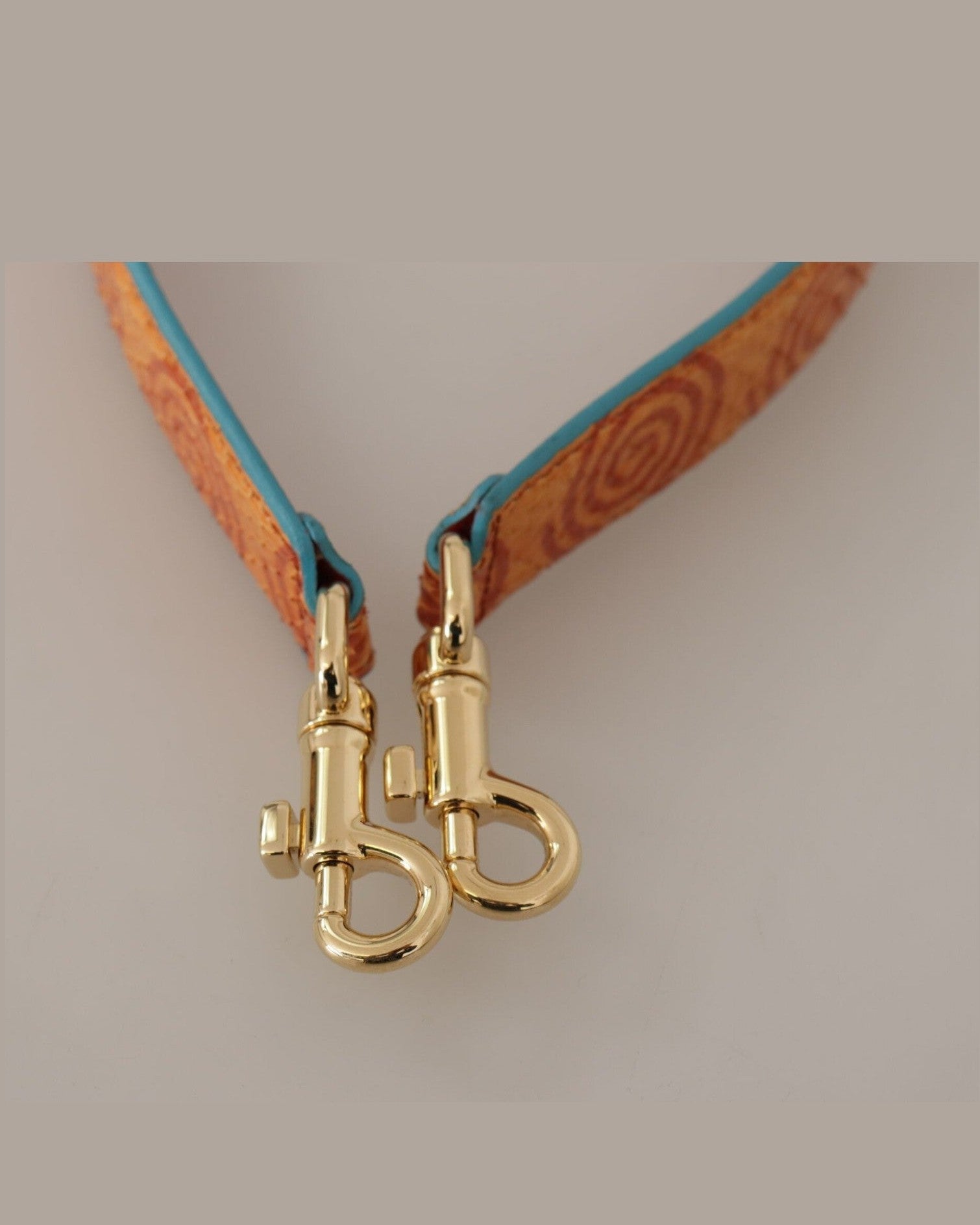 Dolce & Gabbana Chic Leather Shoulder Strap Orange Accessory Glam Steals