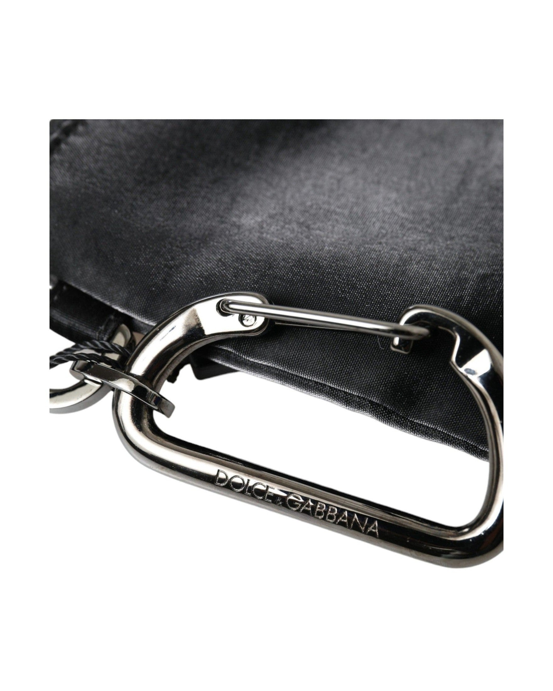 Dolce & Gabbana Chic Nylon-Leather Designer Pouch Glam Steals