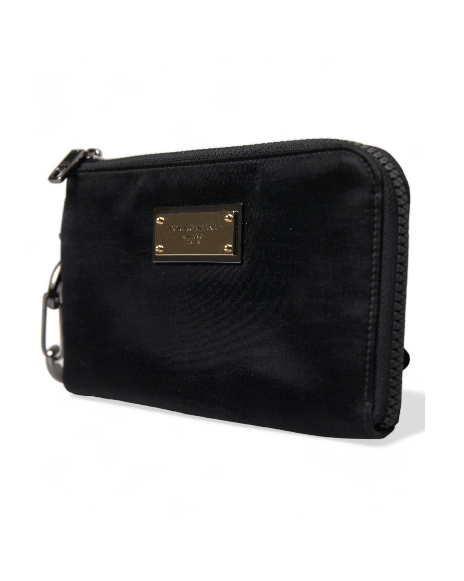 Dolce & Gabbana Chic Nylon-Leather Designer Pouch Glam Steals