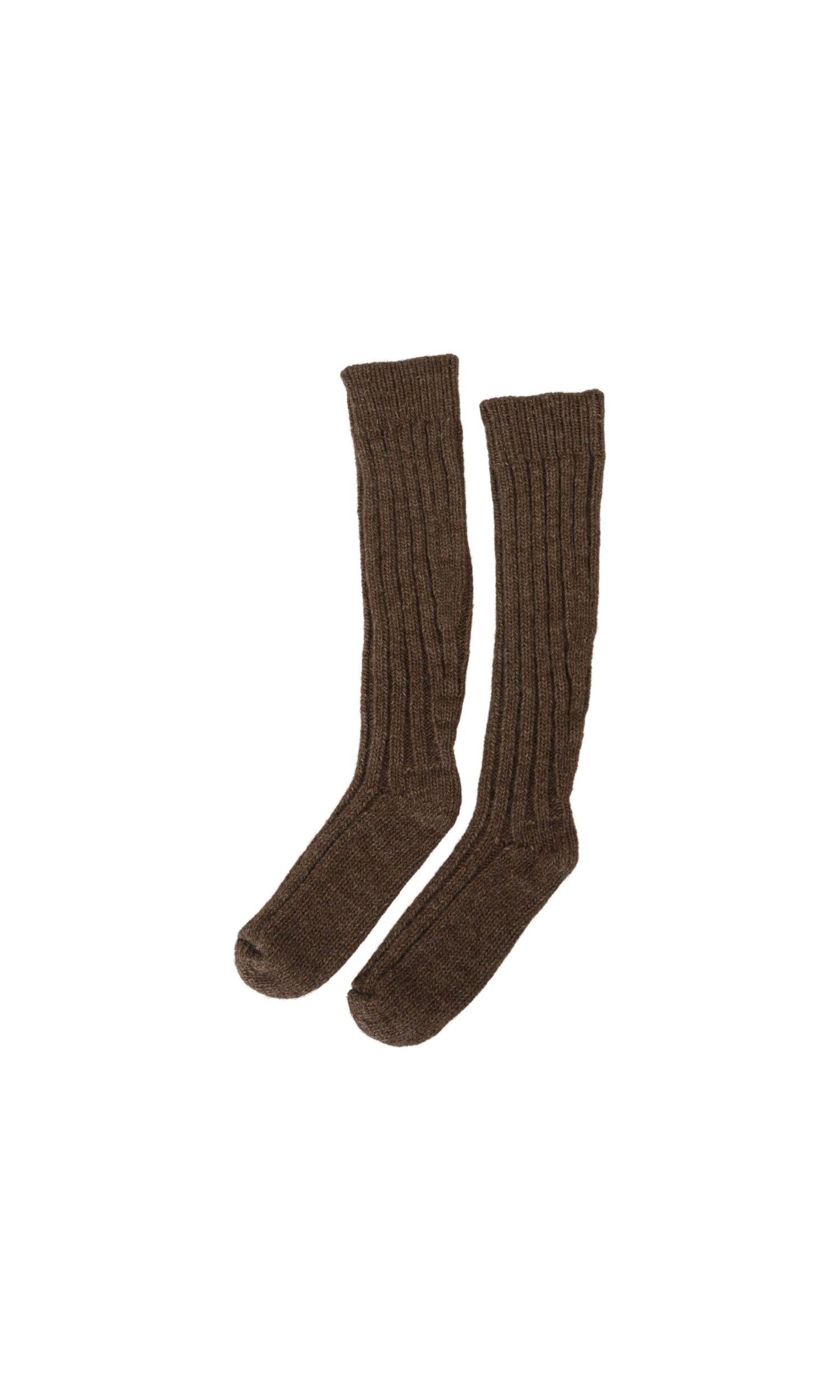 Dolce & Gabbana Chic Wool Blend Over-Calf Brown Socks Glam Steals