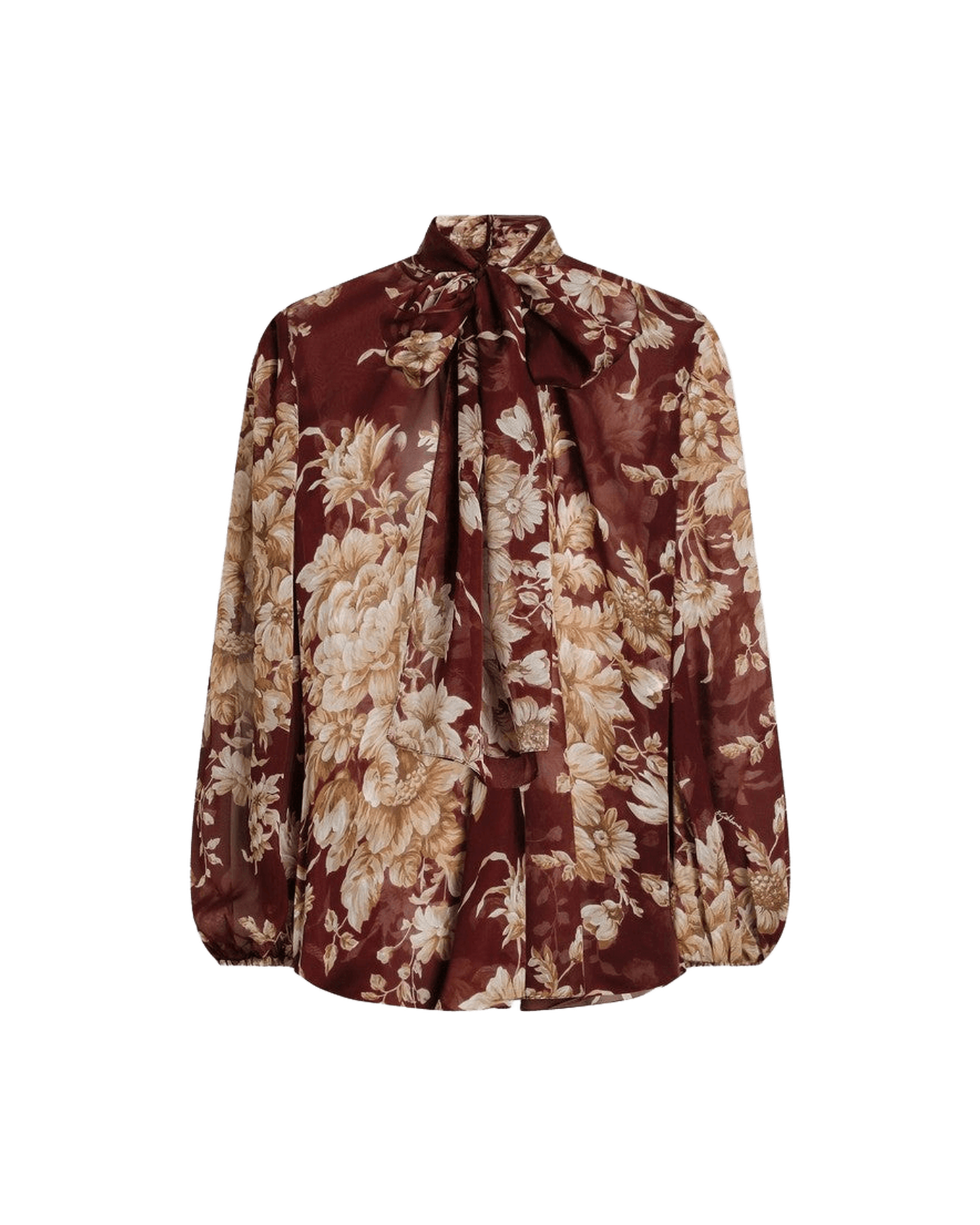 Dolce & Gabbana Chiffon Shirt With Rose Print Glam Steals