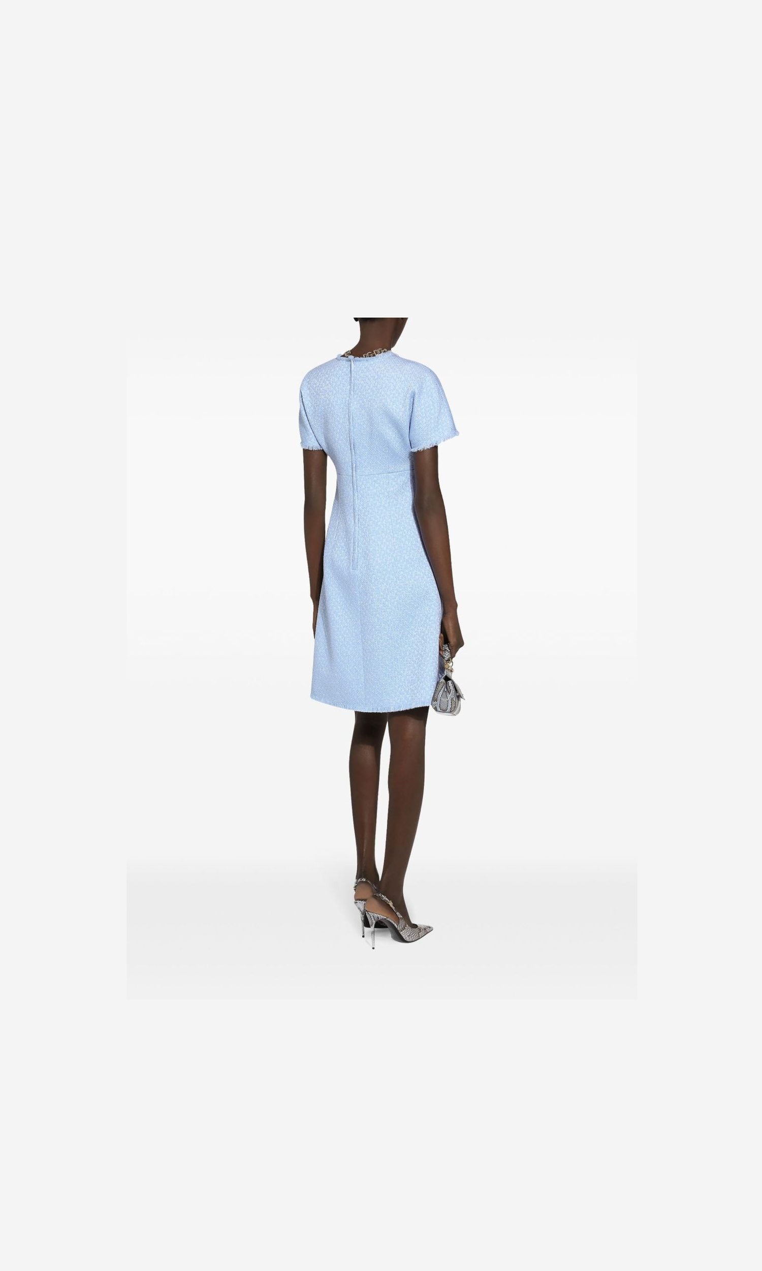 Dolce & Gabbana Clear Blue Dress Glam Steals