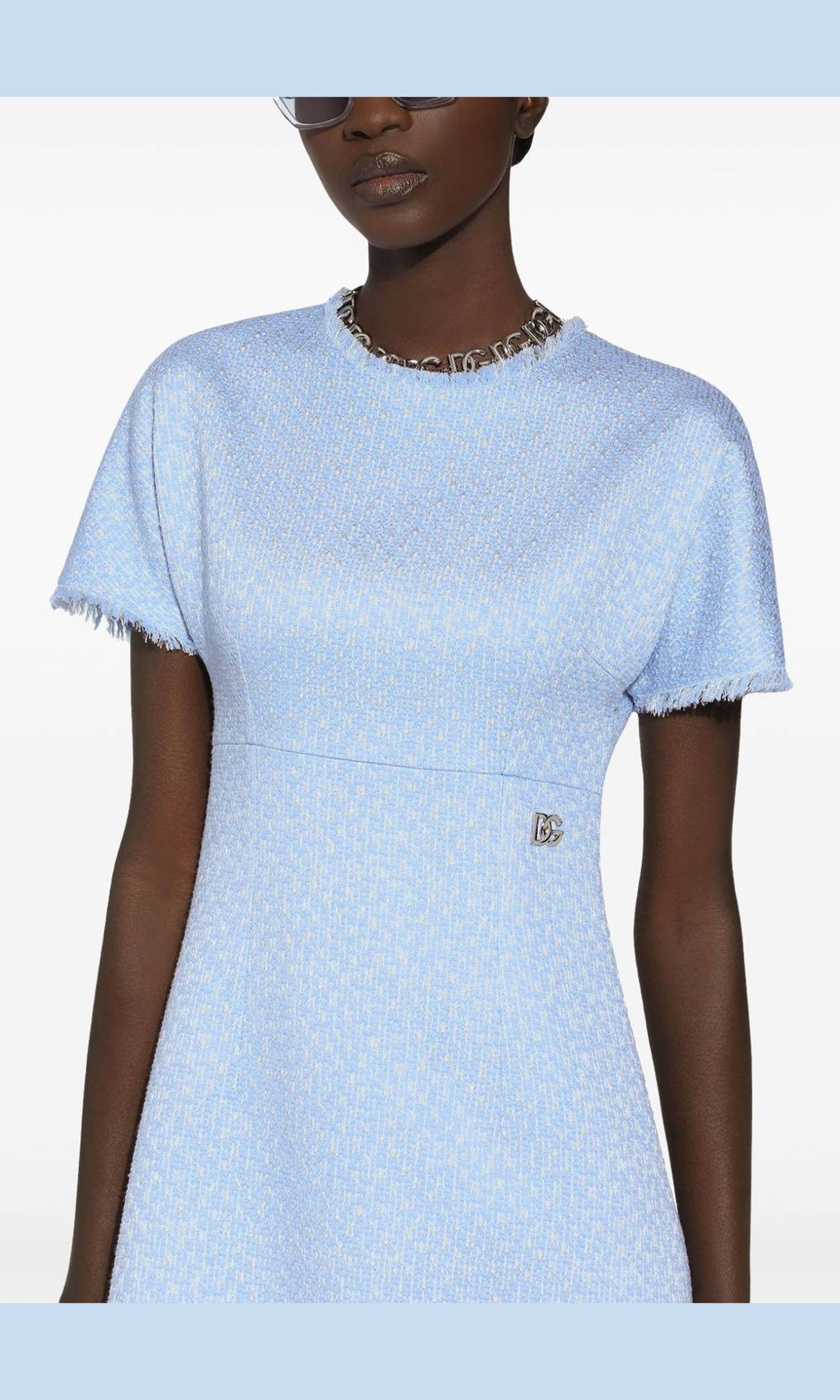 Dolce & Gabbana Clear Blue Dress Glam Steals
