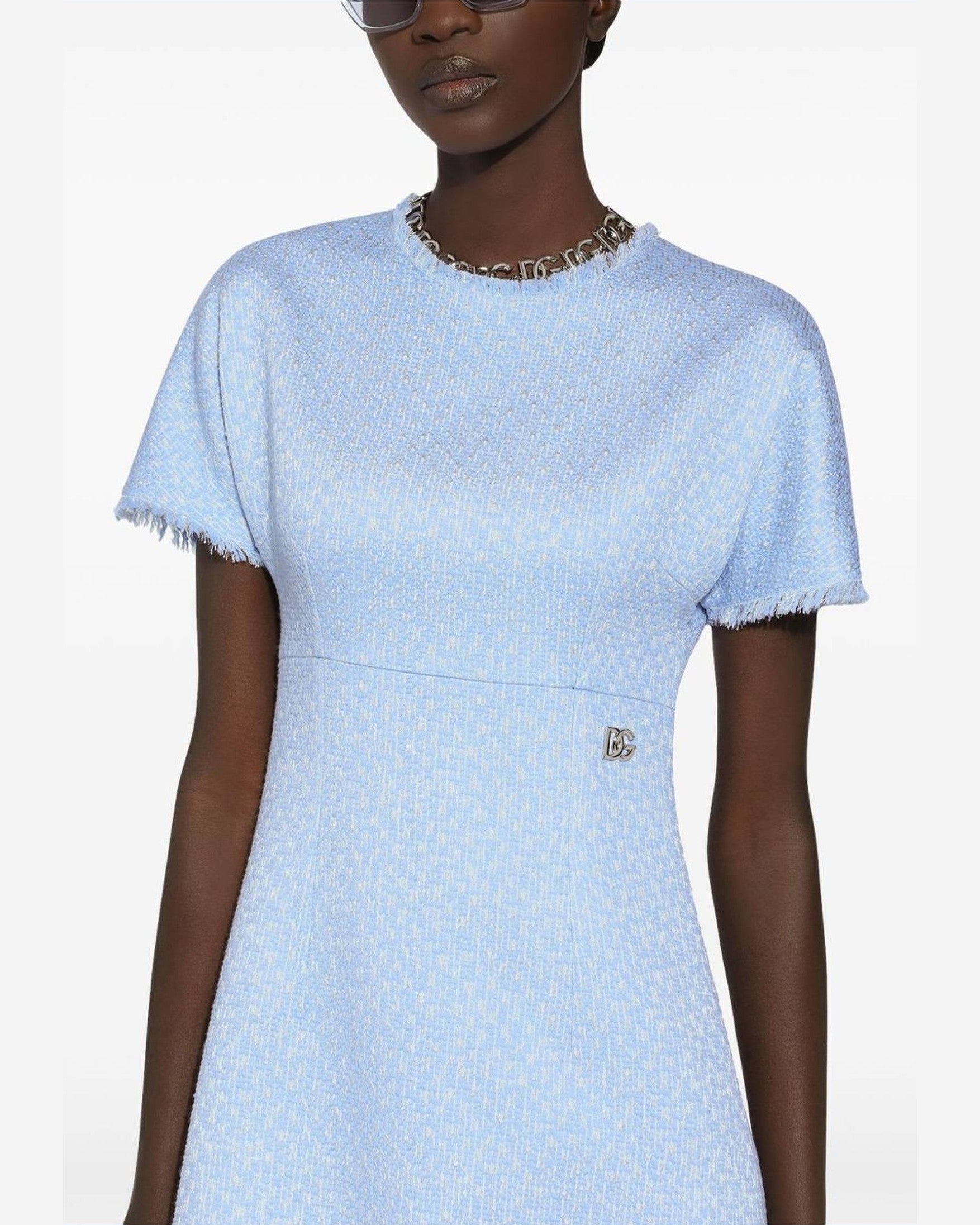 Dolce & Gabbana Clear Blue Dress Glam Steals
