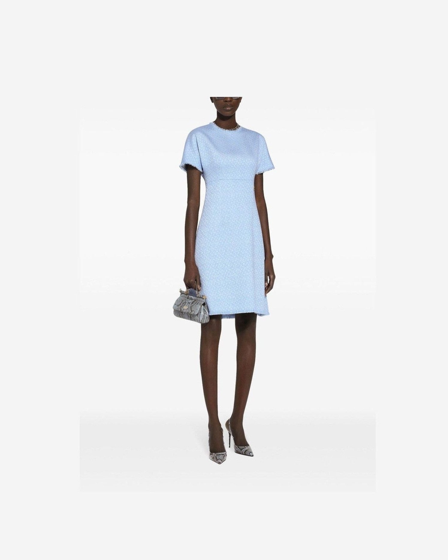 Dolce & Gabbana Clear Blue Dress Glam Steals