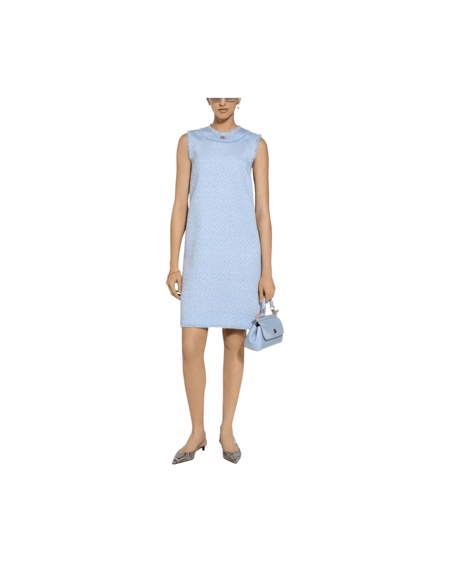 Dolce & Gabbana Clear Blue Dress Glam Steals