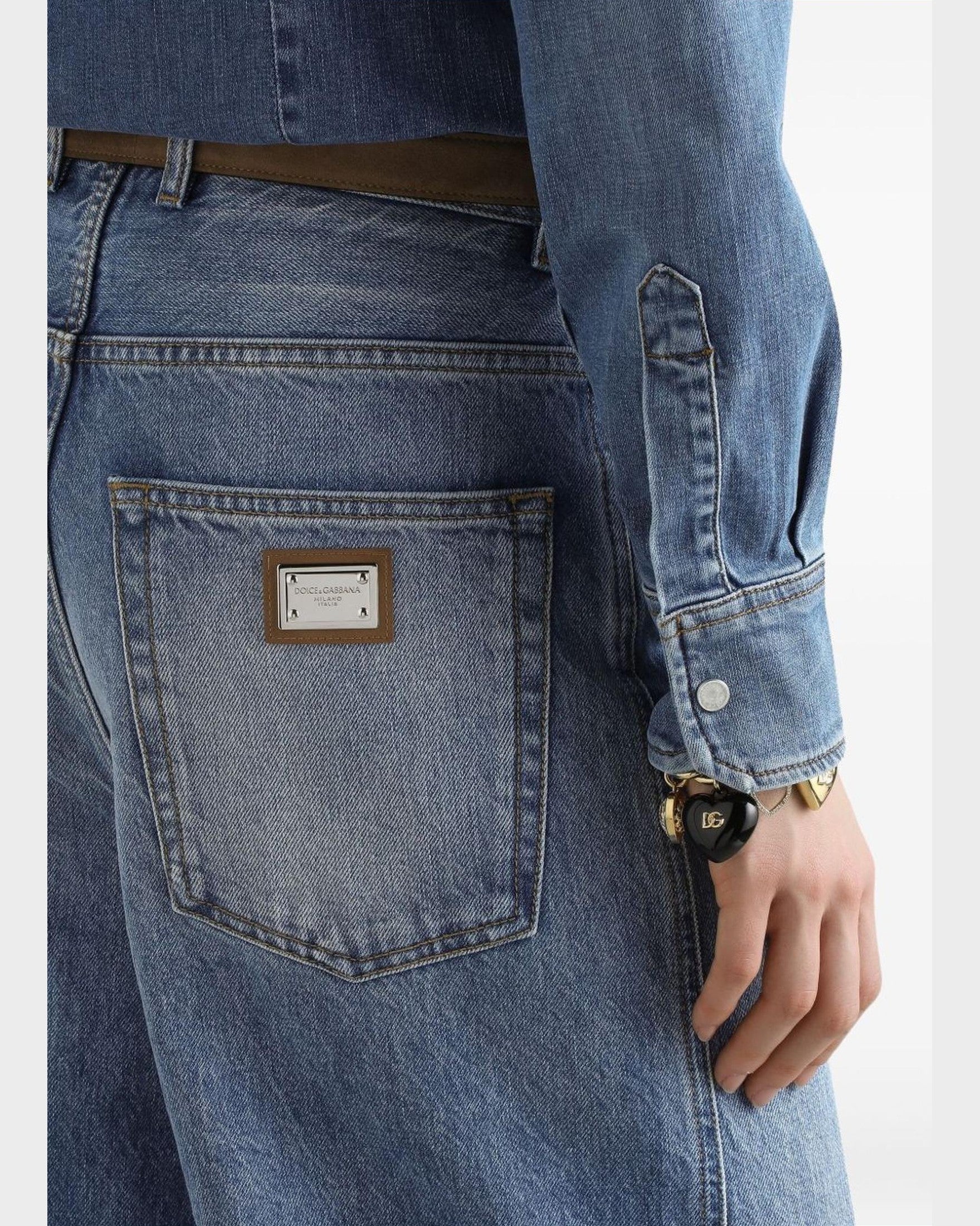 Dolce & Gabbana Clear Blue Jeans Glam Steals