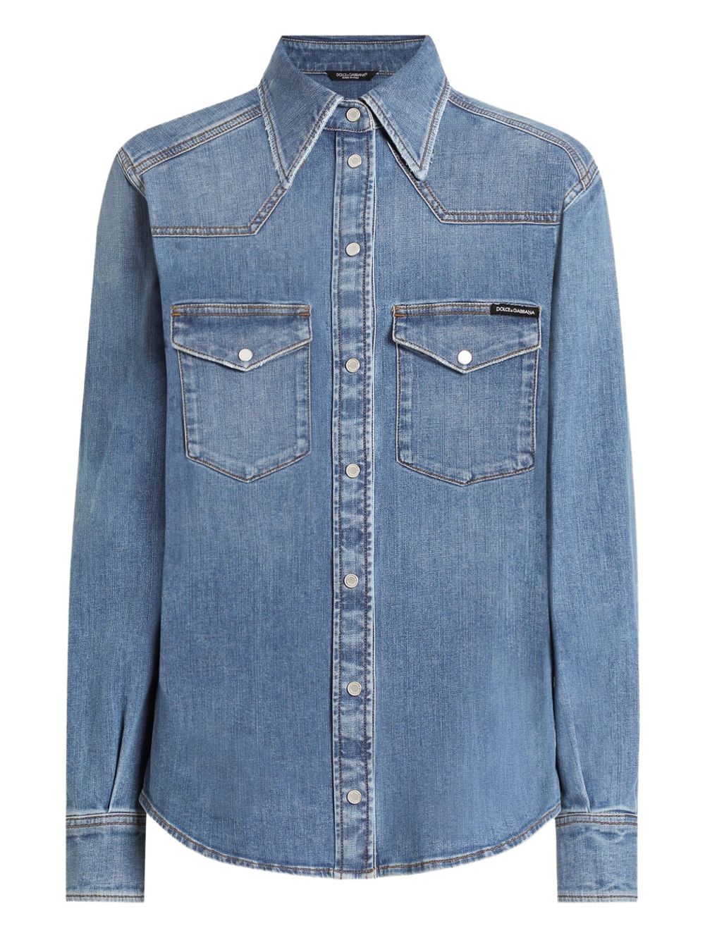 Dolce & Gabbana Clear Blue Shirt Glam Steals