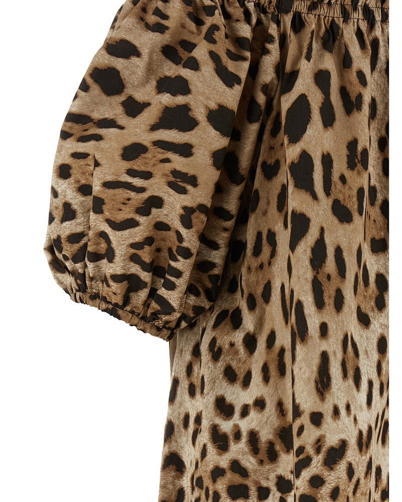 Dolce & Gabbana Cotton Animal Print Top Glam Steals