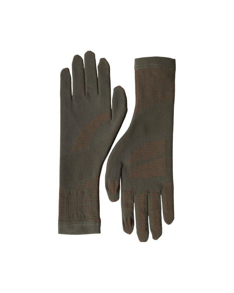 Dolce & Gabbana Cotton Stretch Wrist Length Brown Gloves Gloves & Mittens