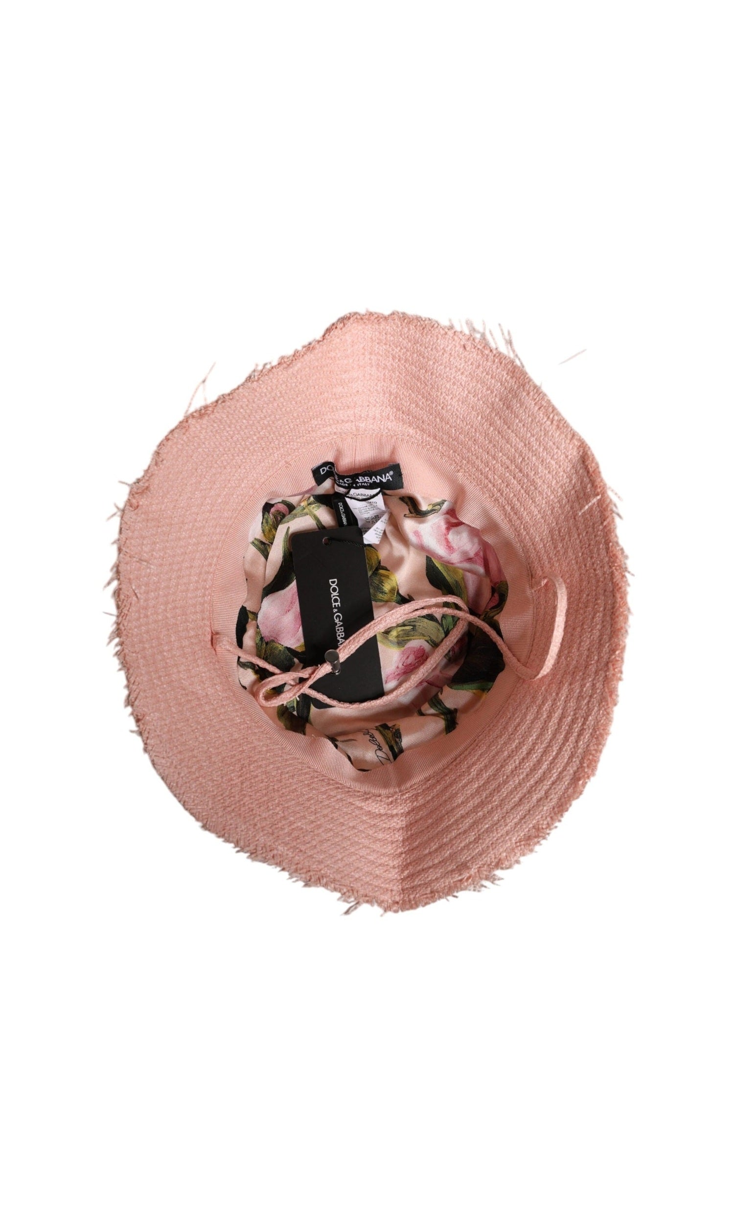 Dolce & Gabbana Cotton Wide Brim Bucket Pink Hat Glam Steals