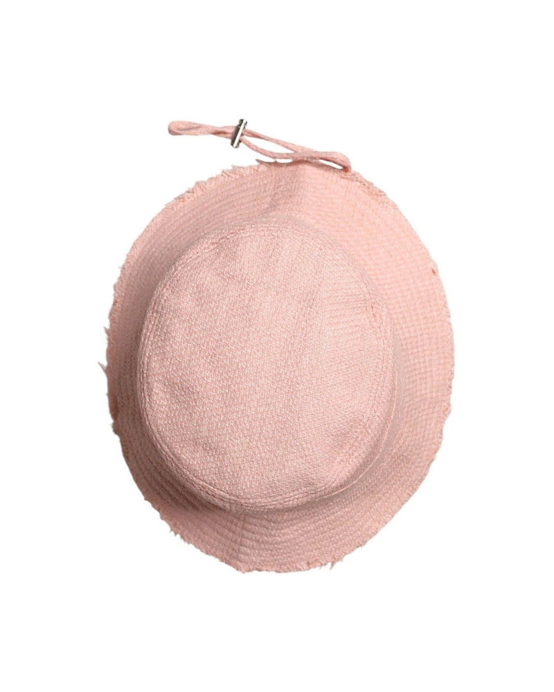 Dolce & Gabbana Cotton Wide Brim Bucket Pink Hat Glam Steals