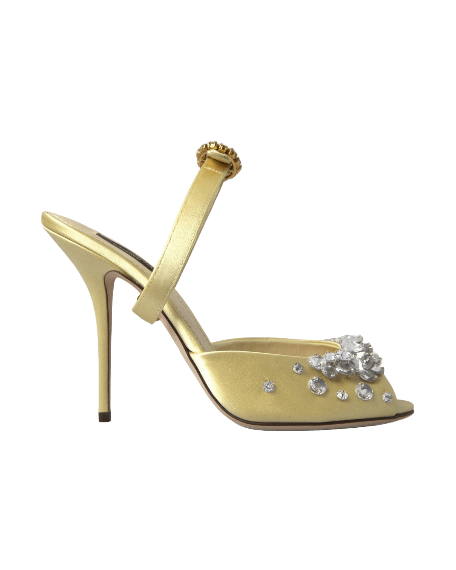 Dolce & Gabbana Crystal Embellished Silk Sandals Glam Steals