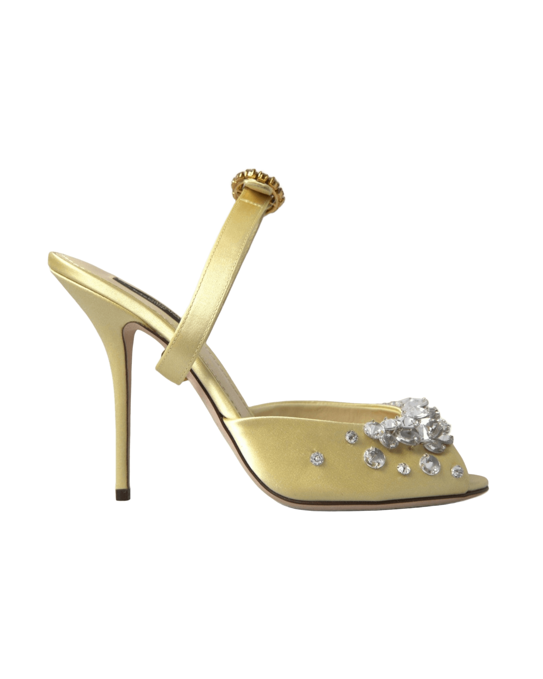 Dolce & Gabbana Crystal Embellished Silk Sandals Glam Steals