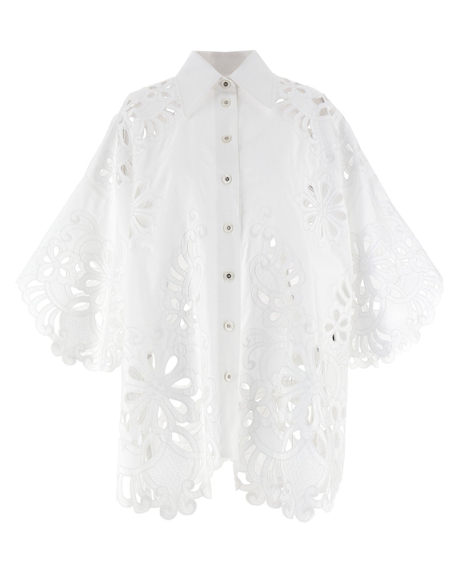 Dolce & Gabbana Cut Out Embroidery Shirt Glam Steals