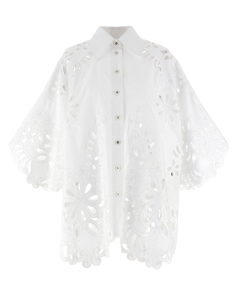 Dolce & Gabbana Cut Out Embroidery Shirt Glam Steals