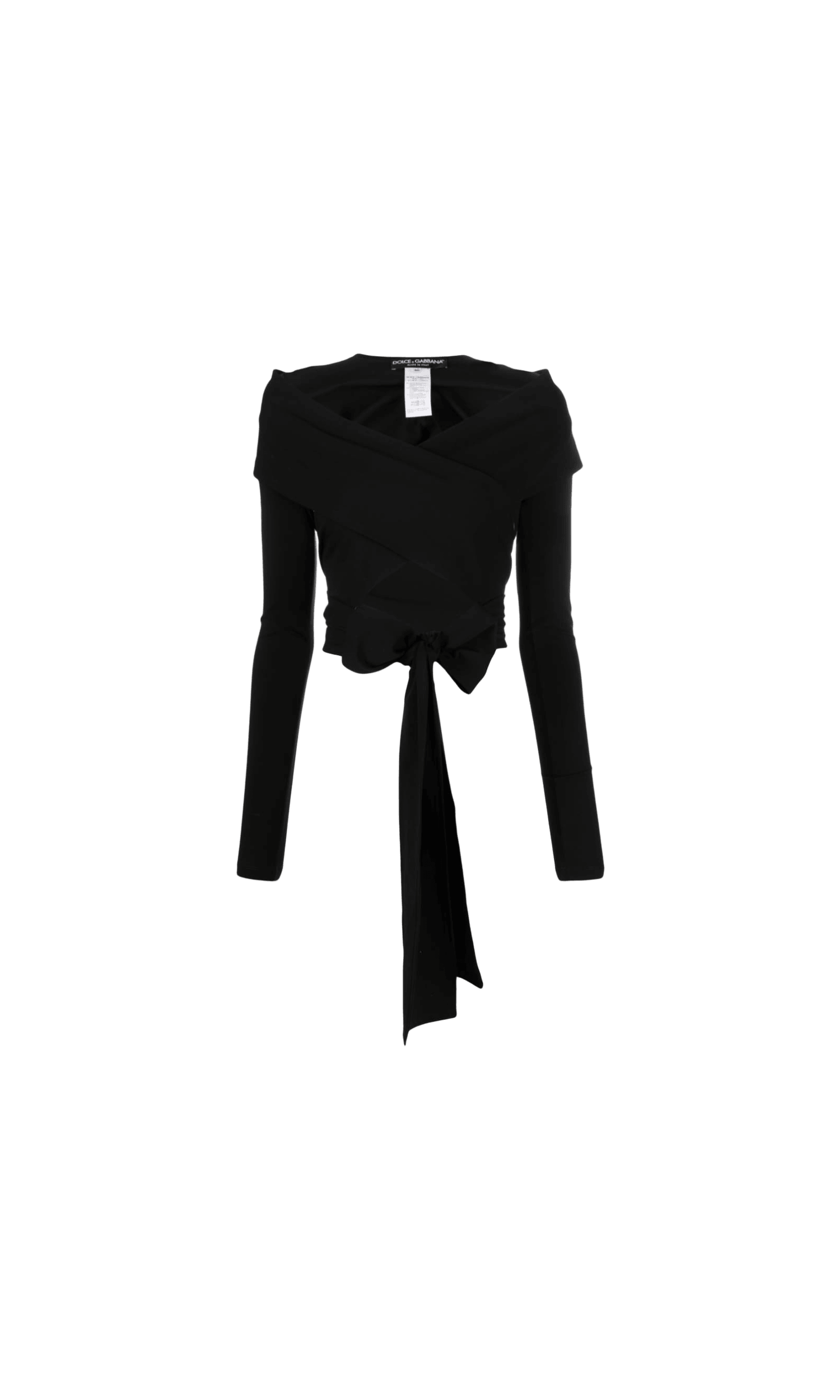 Dolce & Gabbana Cut Out Wrap Top Glam Steals