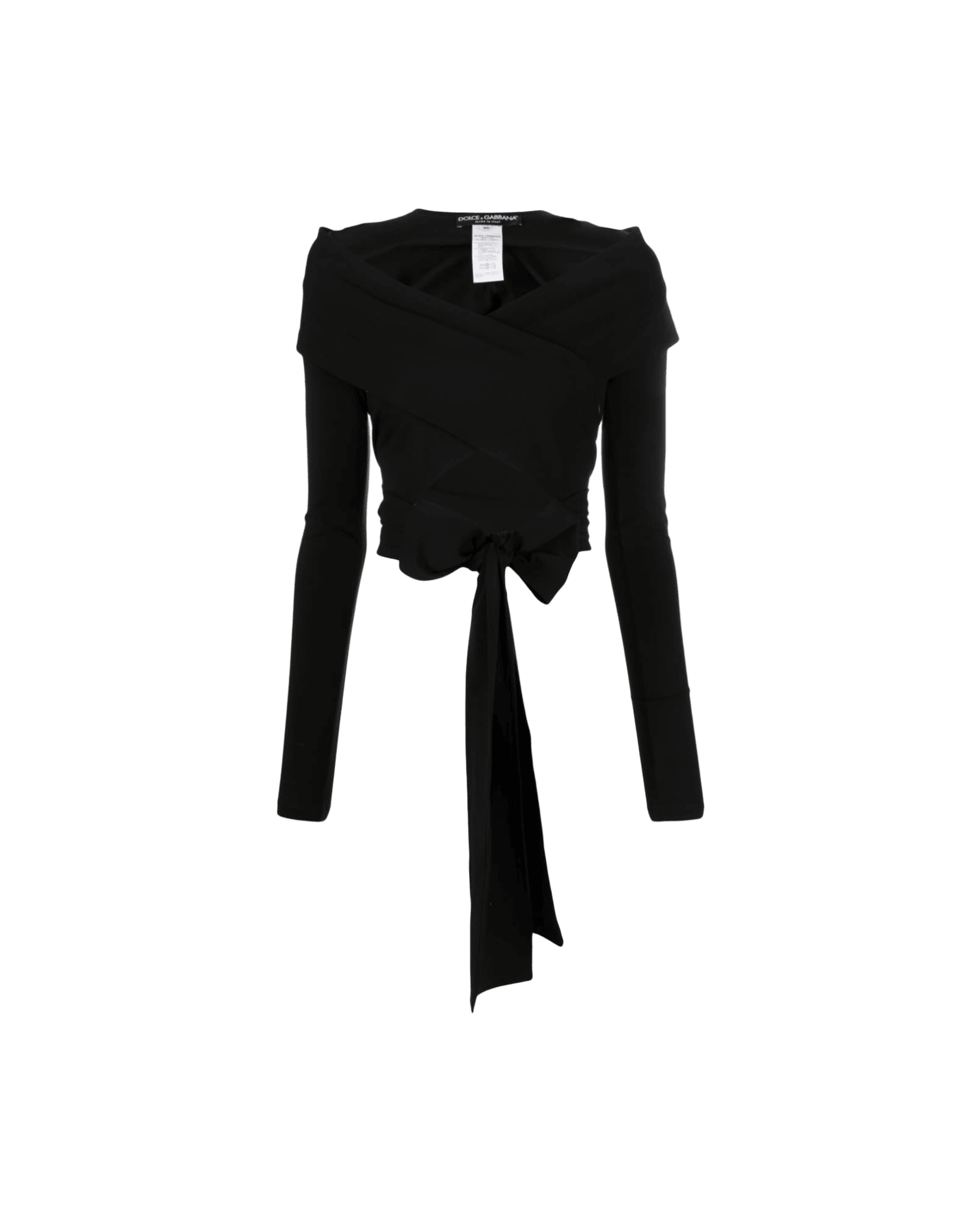 Dolce & Gabbana Cut Out Wrap Top Glam Steals
