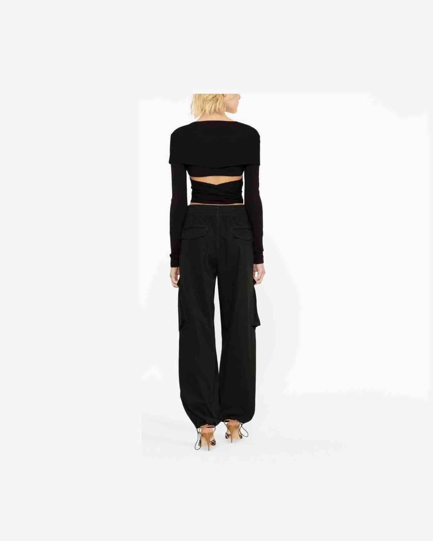 Dolce & Gabbana Cut Out Wrap Top Blouses