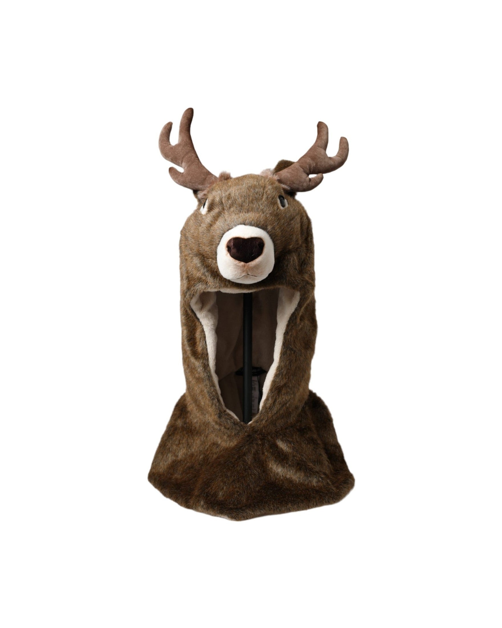 Dolce & Gabbana Deer Faux Fur Whole Head Brown Hat Glam Steals