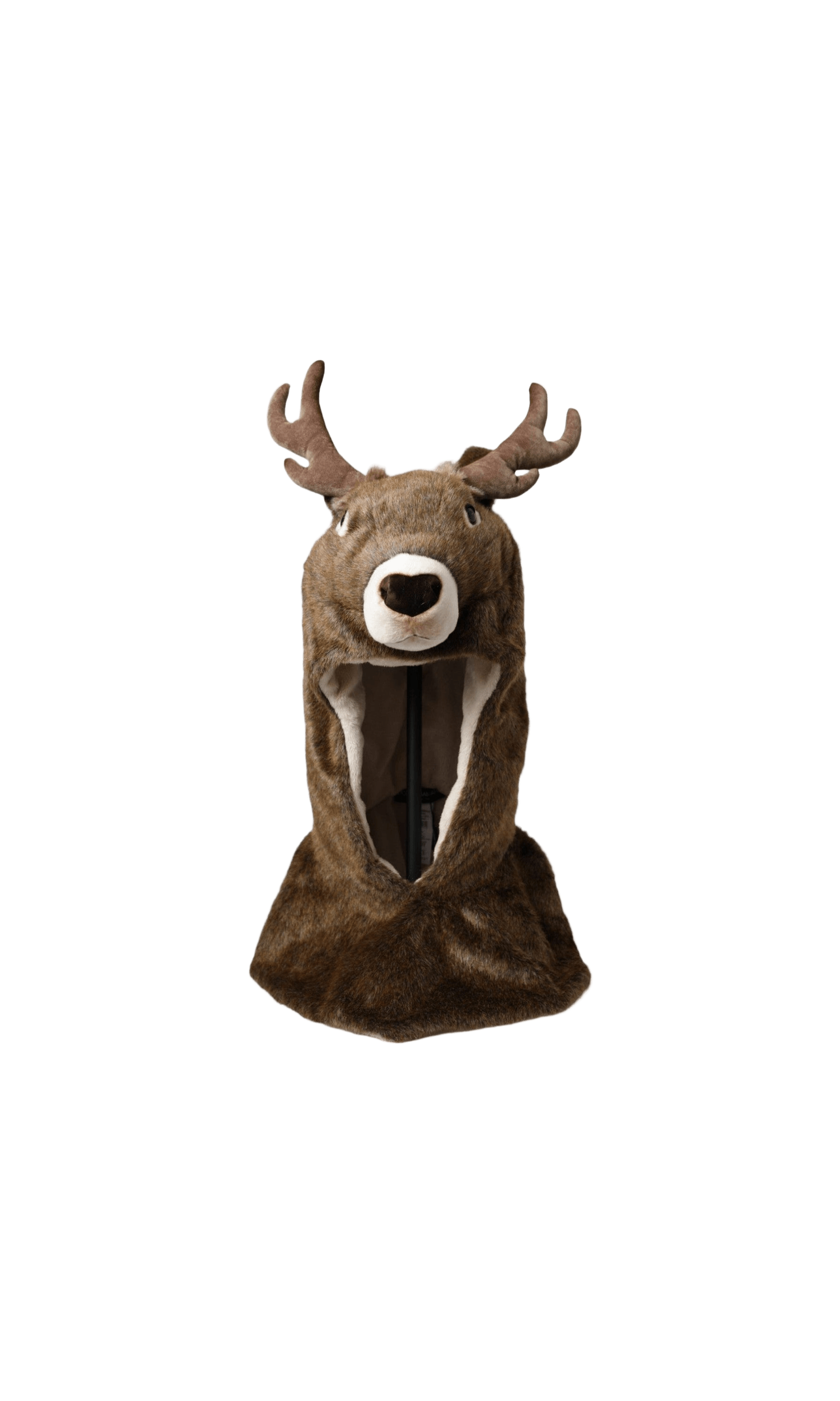 Dolce & Gabbana Deer Faux Fur Whole Head Brown Hat Glam Steals