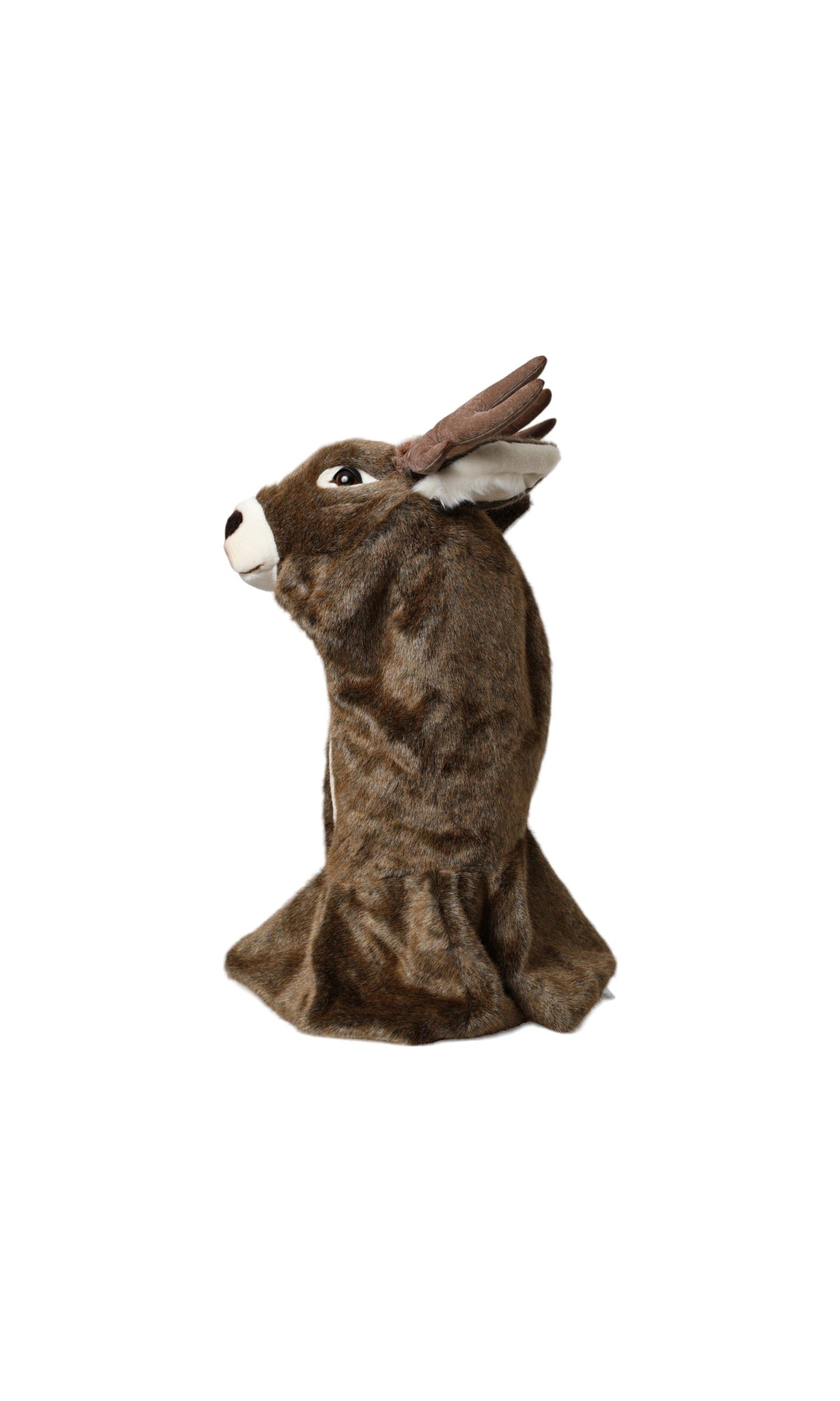 Dolce & Gabbana Deer Faux Fur Whole Head Brown Hat Glam Steals