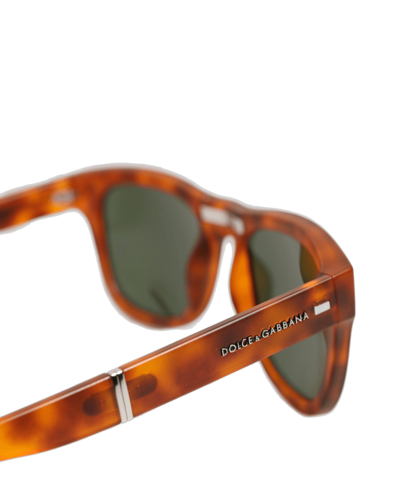 Dolce & Gabbana Dg6089 Havana Full Rim Round Lenses Foldable Sunglasses Glam Steals