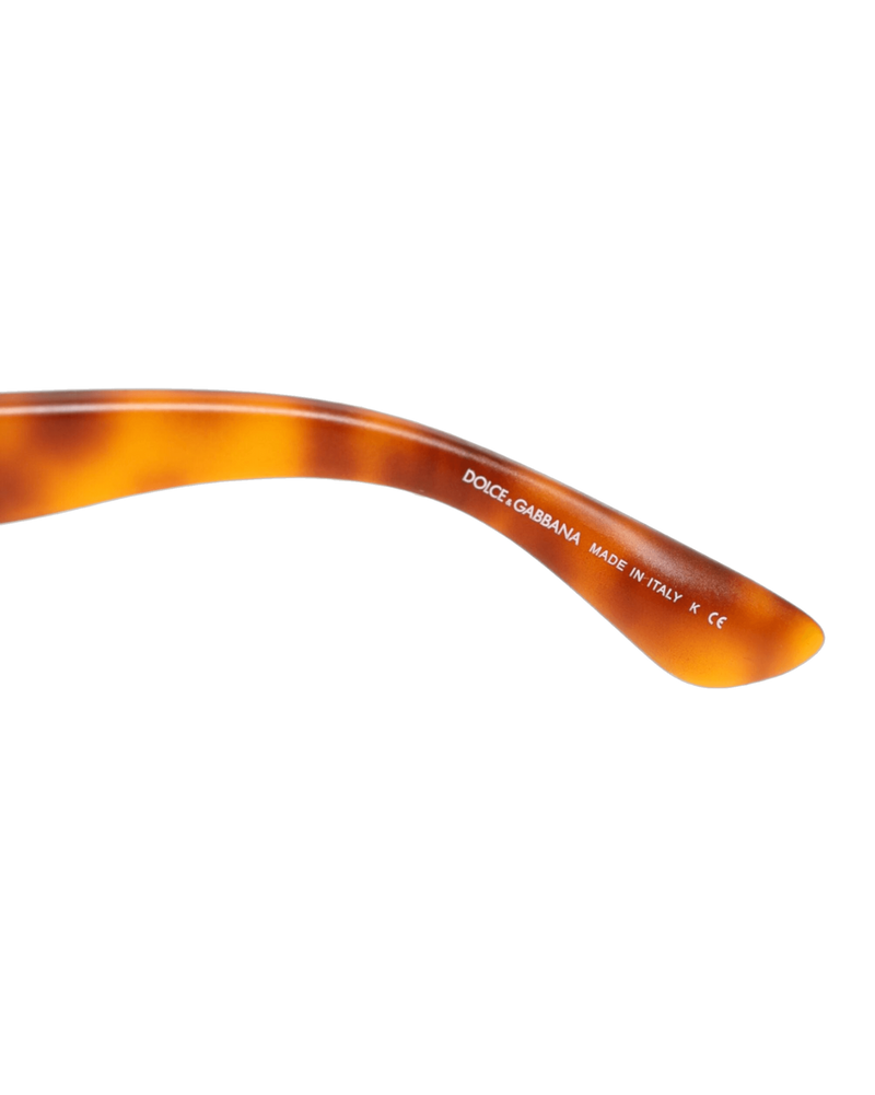 Dolce & Gabbana Dg6089 Havana Full Rim Round Lenses Foldable Sunglasses Glam Steals